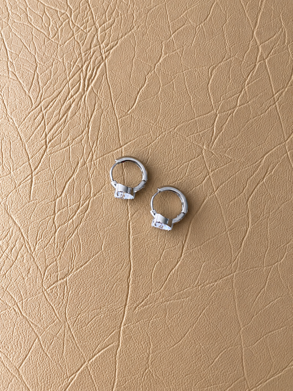 Heart Huggie Earrings - EIR06