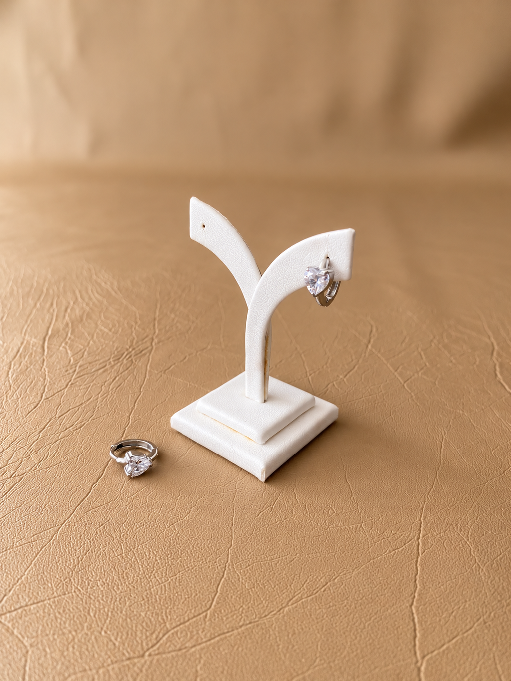 Heart Huggie Earrings - EIR06