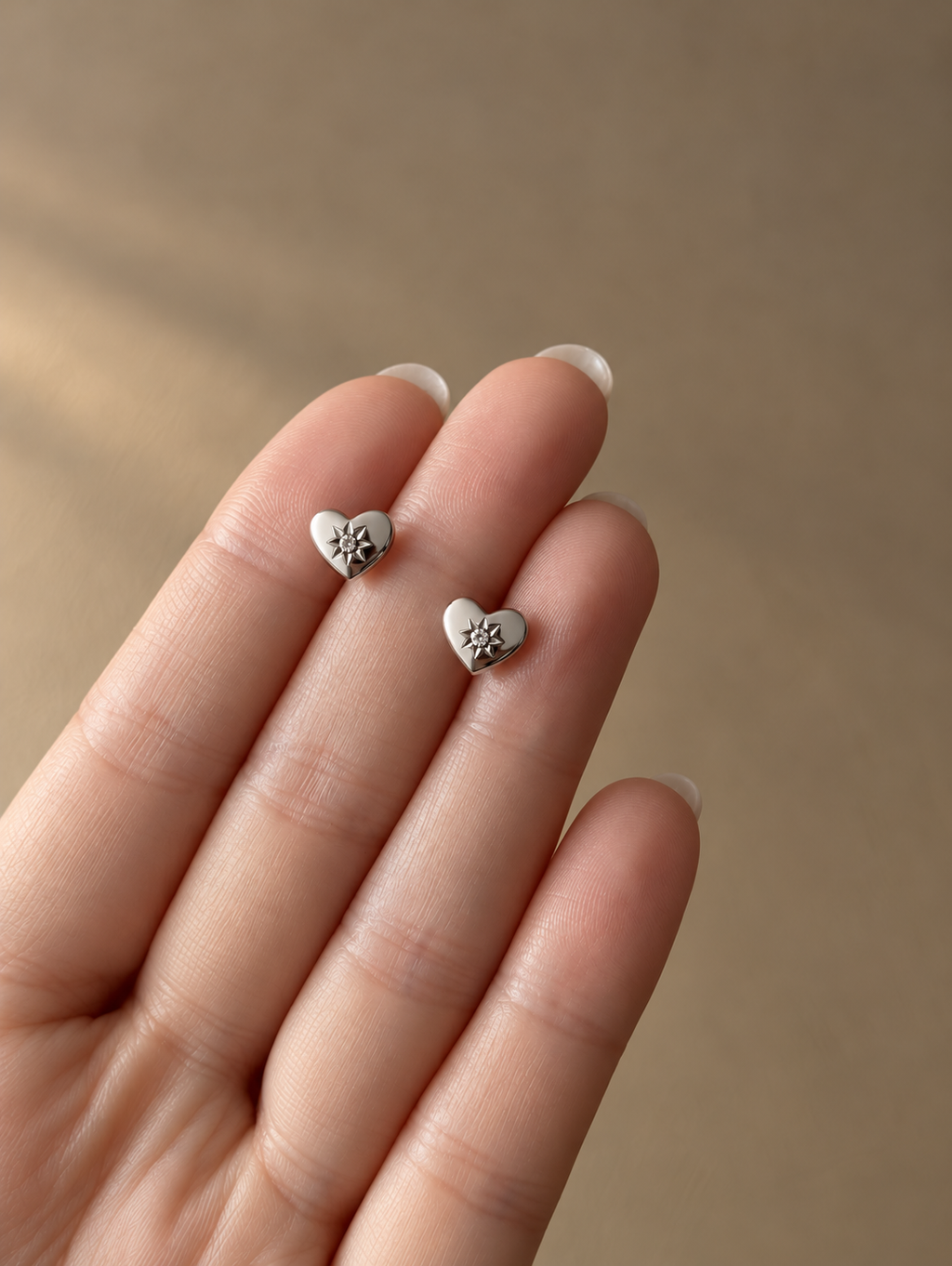 Heart Stud Earrings