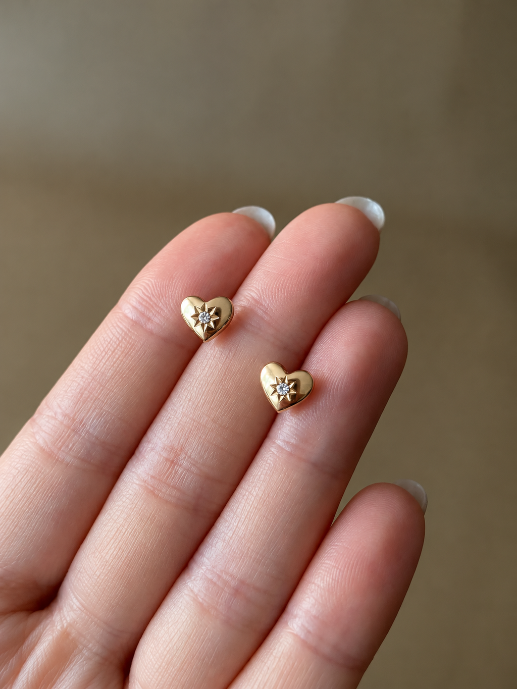 Heart Stud Earrings
