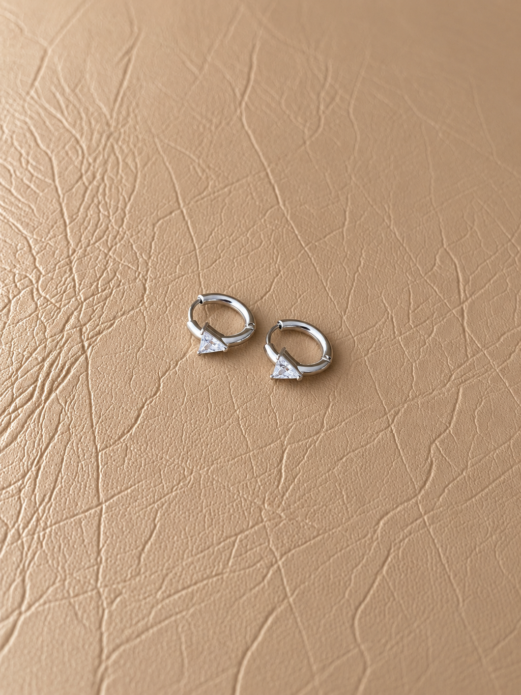 Triangle Huggie Earrings - EIR11