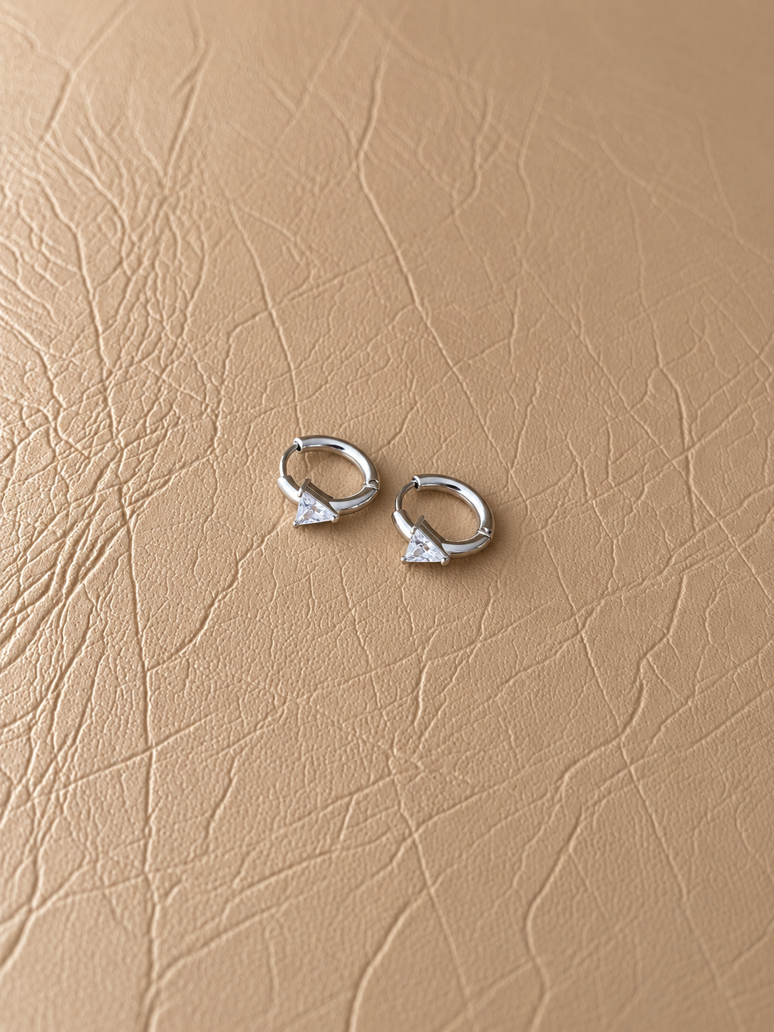 Triangle Huggie Earrings - EIR11