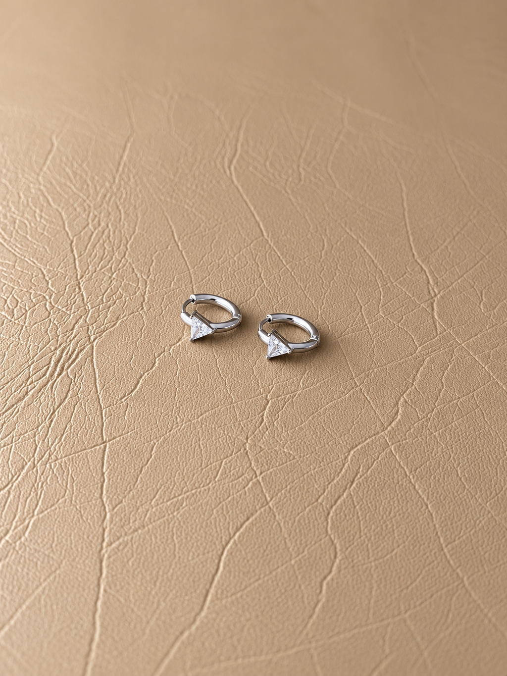 Triangle Huggie Earrings - EIR11