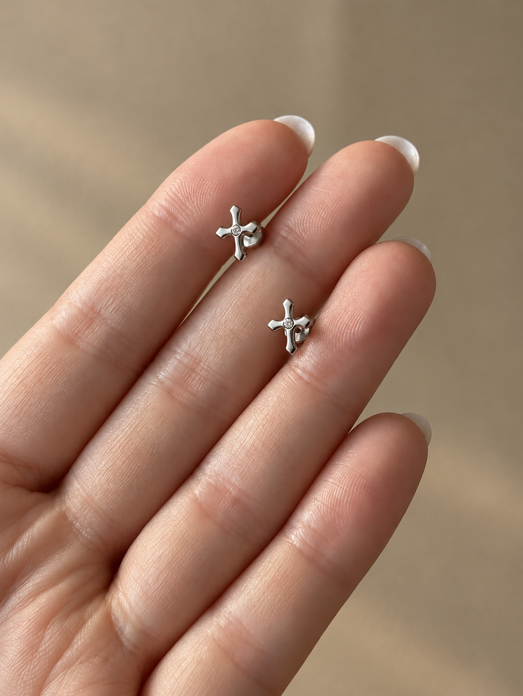 Cross Stud Earrings - EIR12