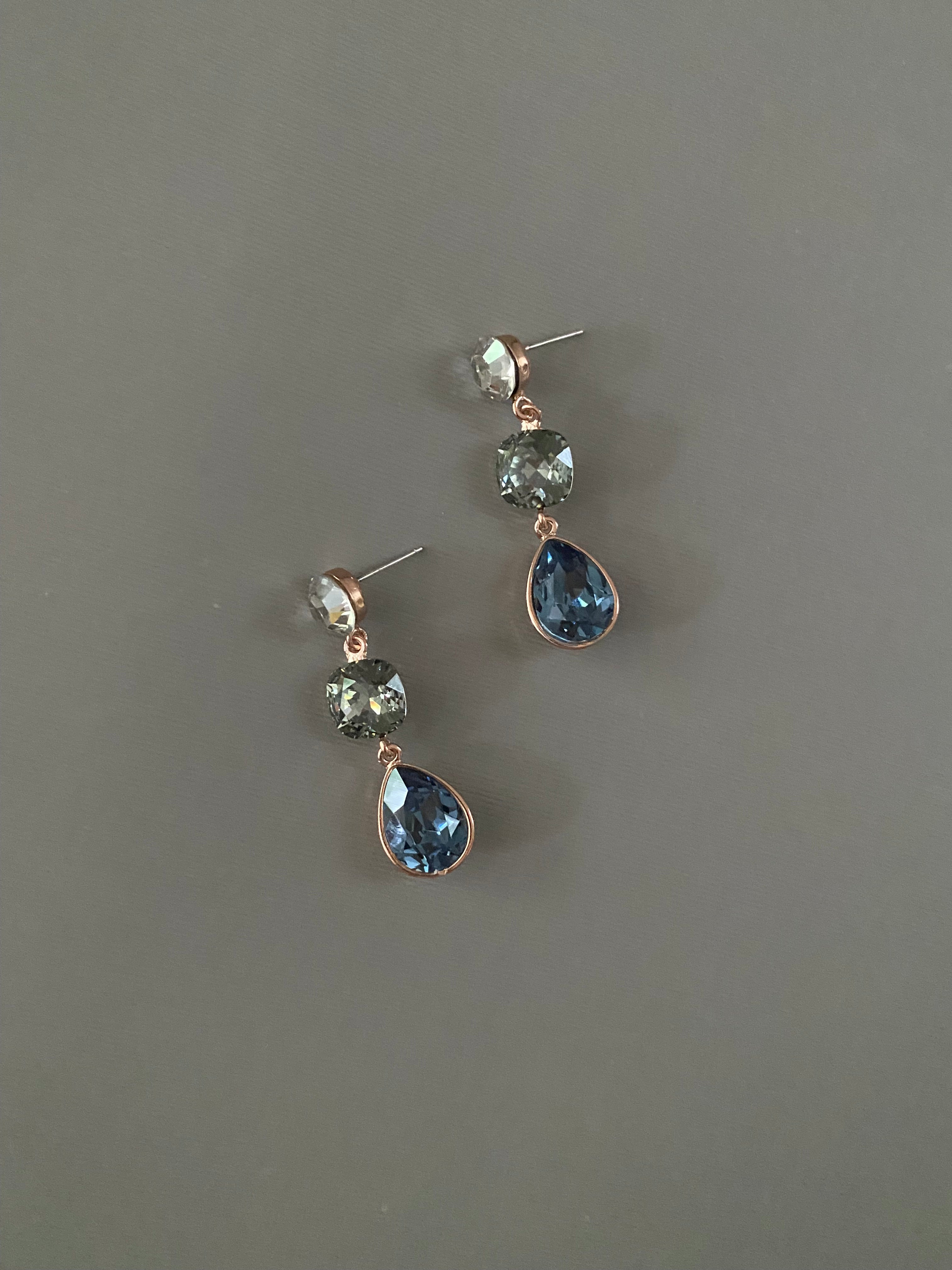 Swarovski Triple Drop Earrings