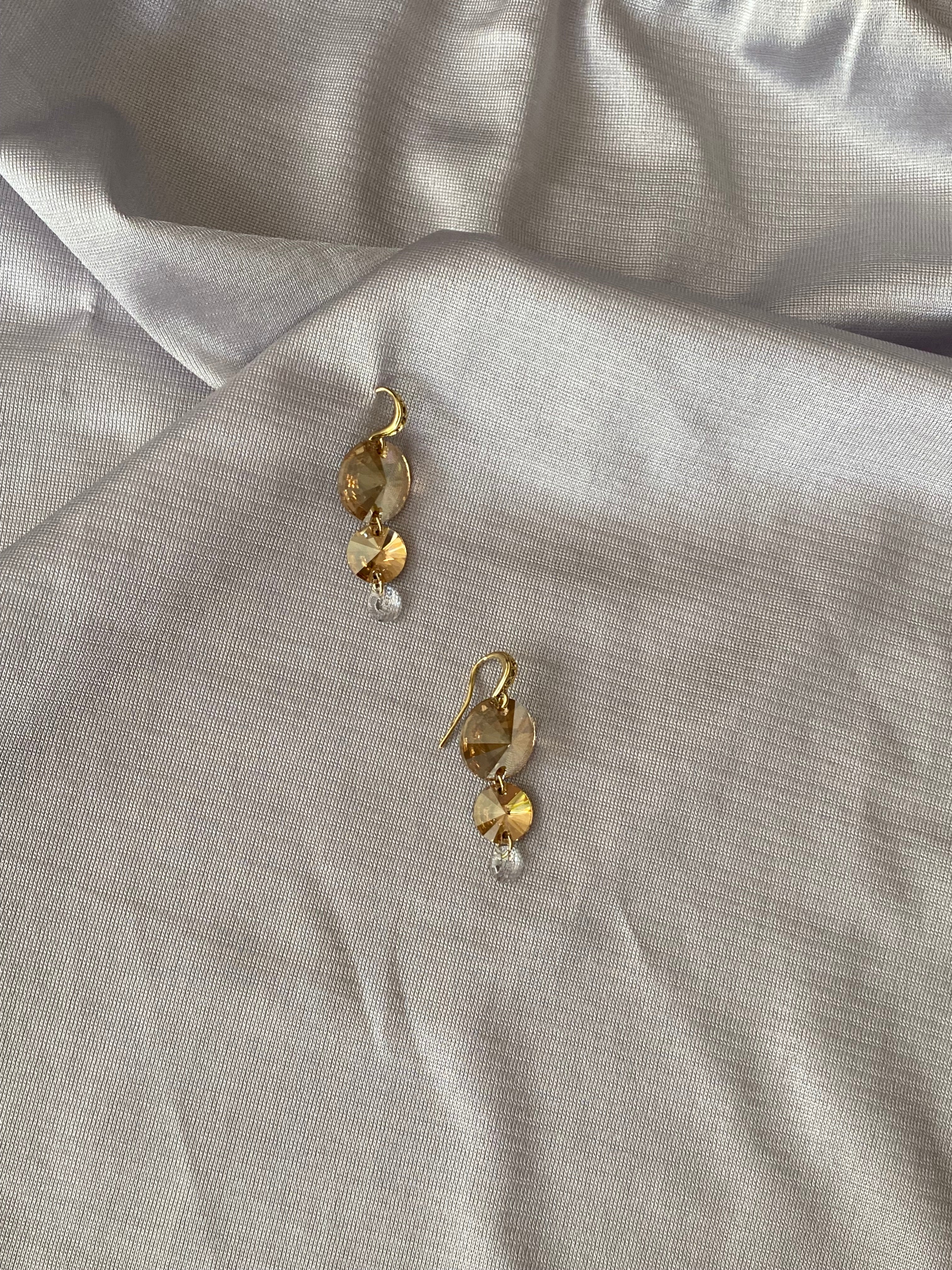 Swarovski Double-Drop Earrings