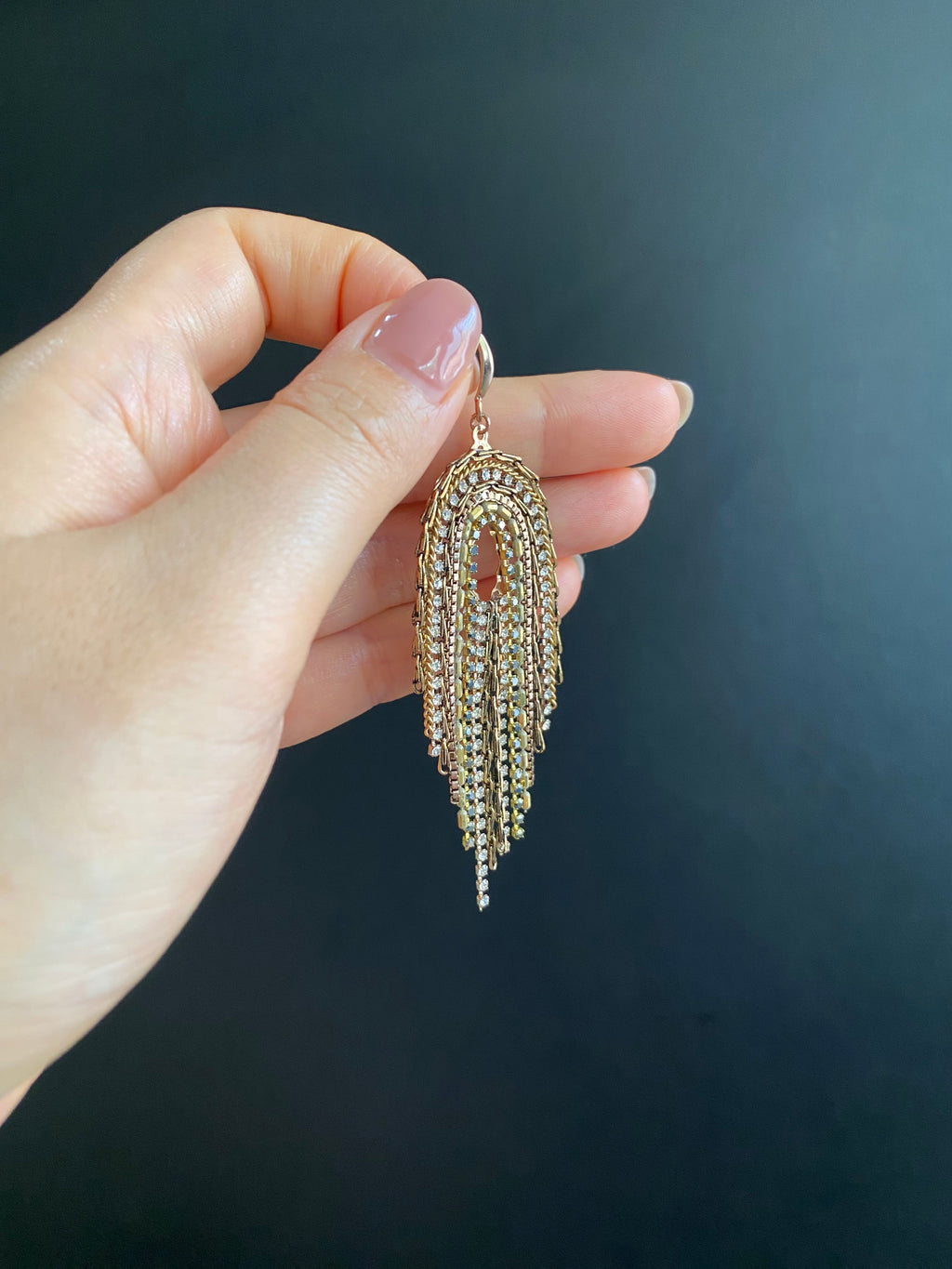 Waterfall Fringe Drop Earrings