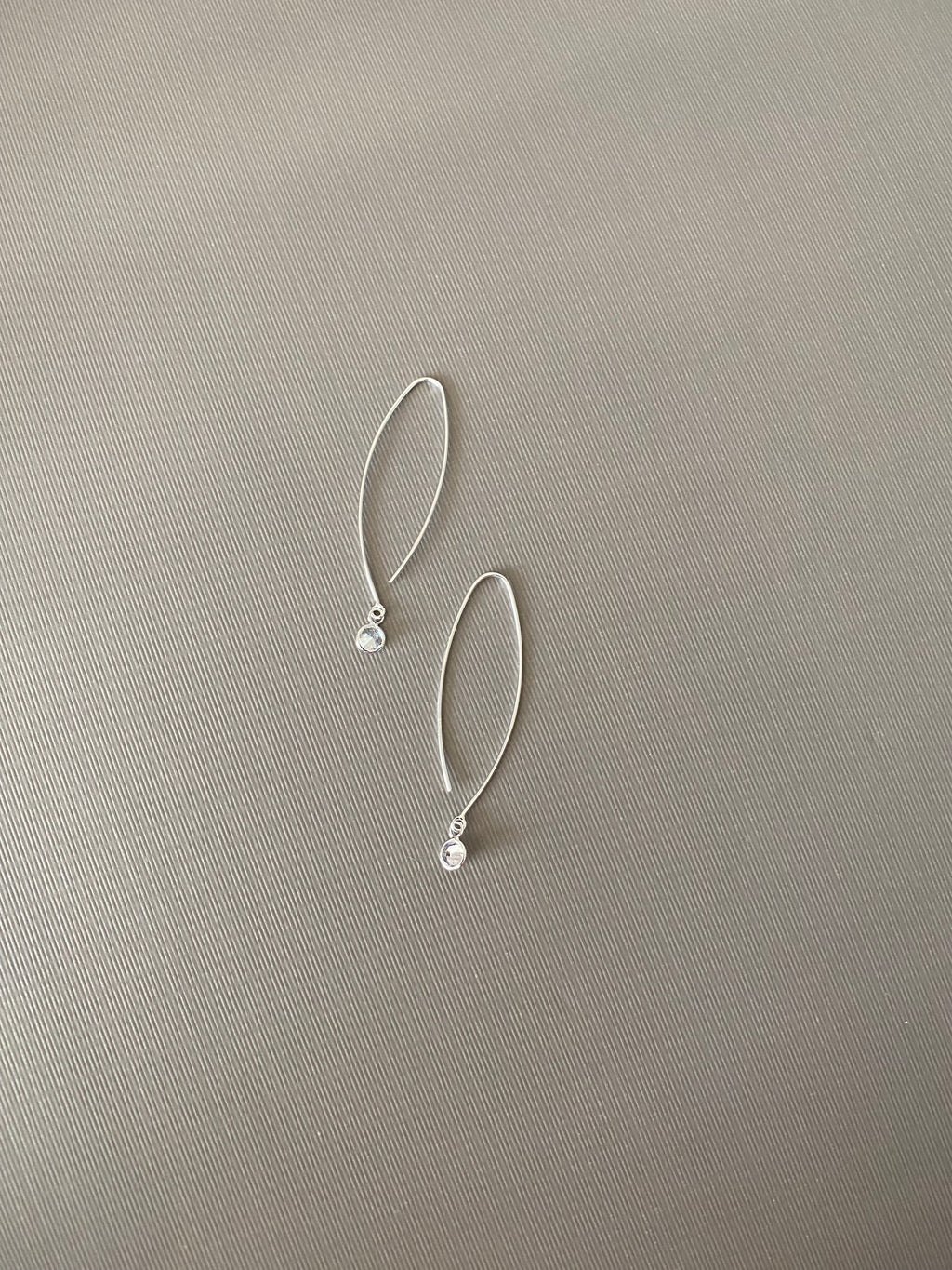Cubic Zirconia Hook Earrings