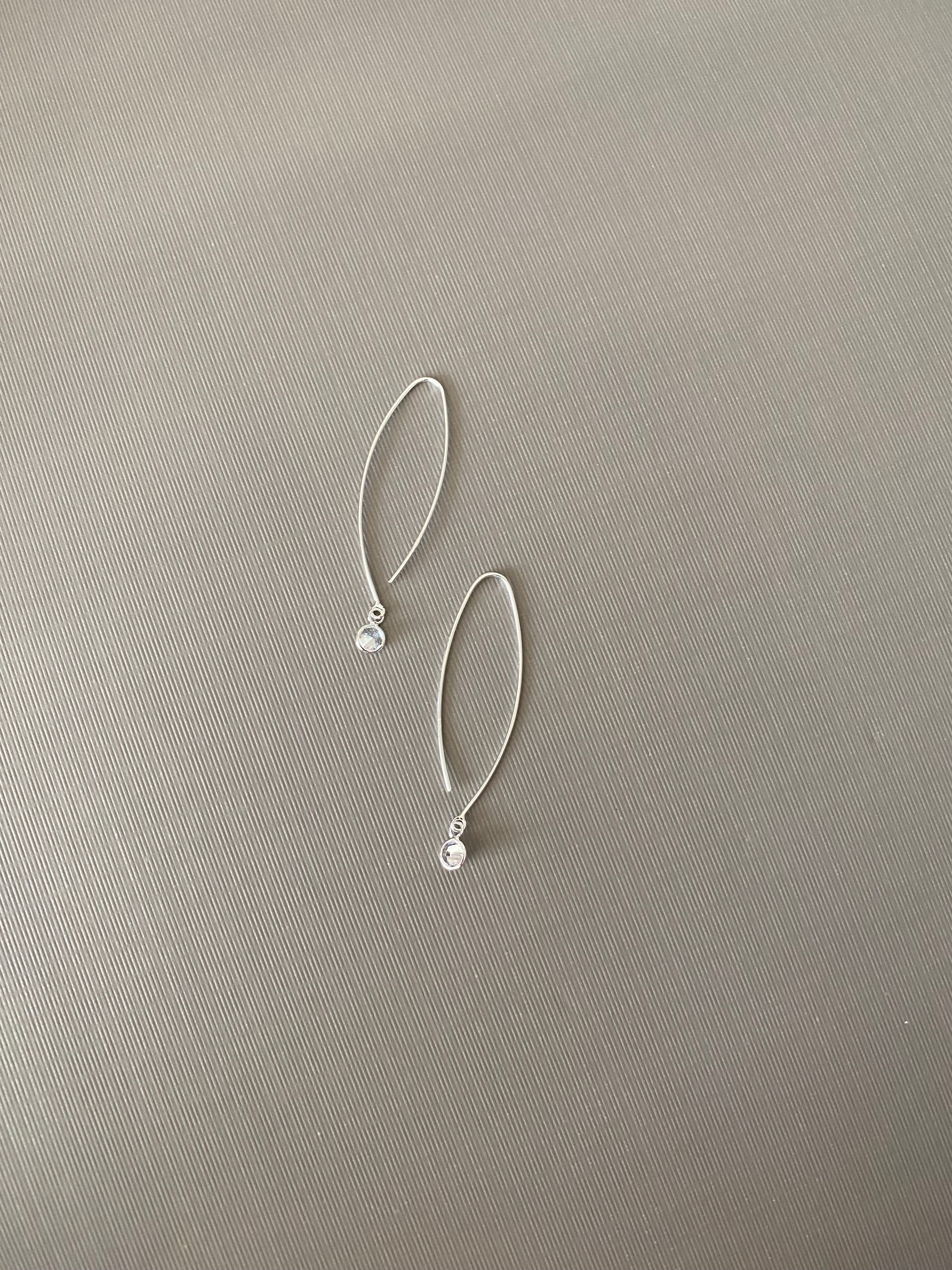 Cubic Zirconia Hook Earrings