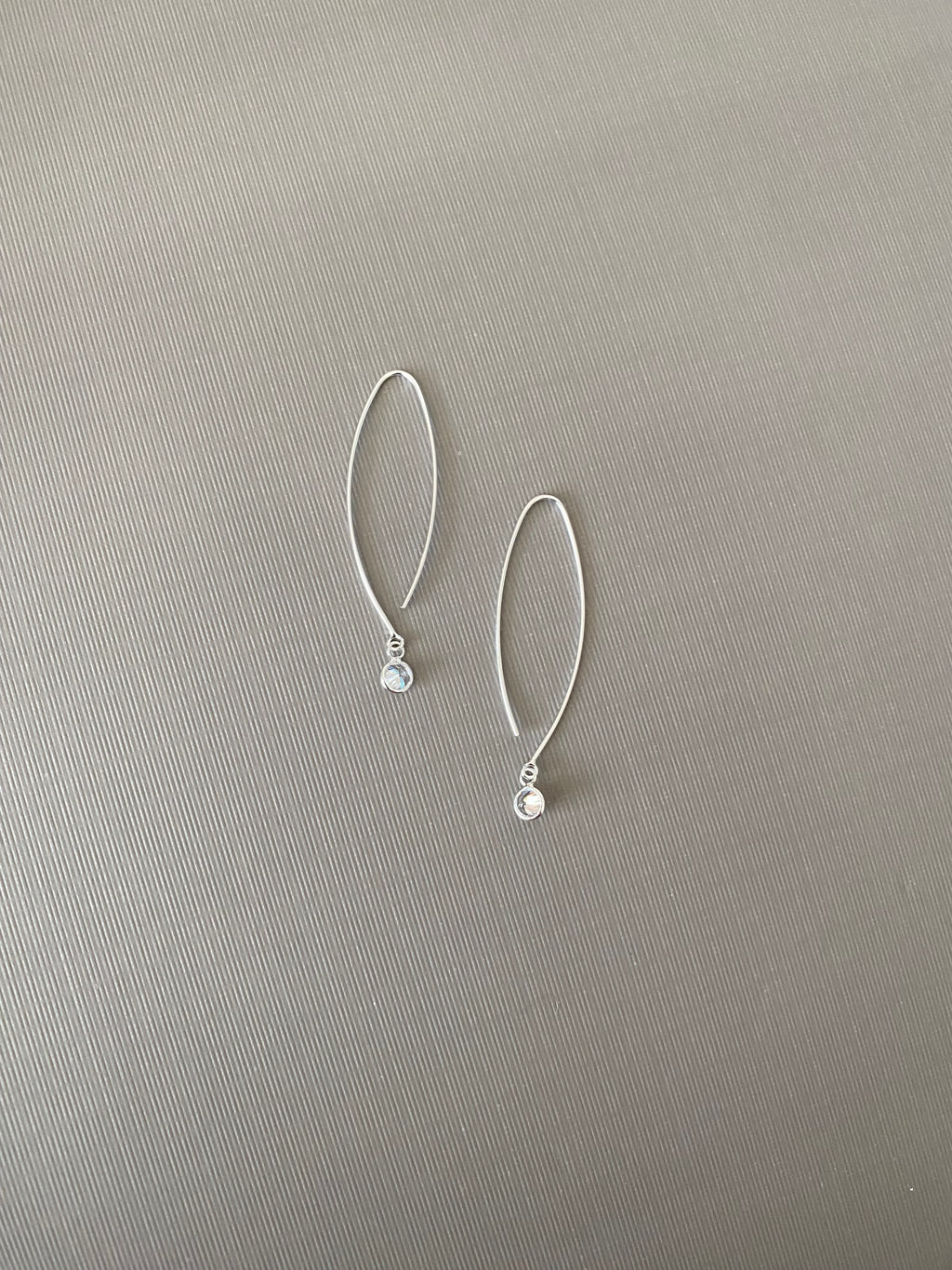 Cubic Zirconia Hook Earrings