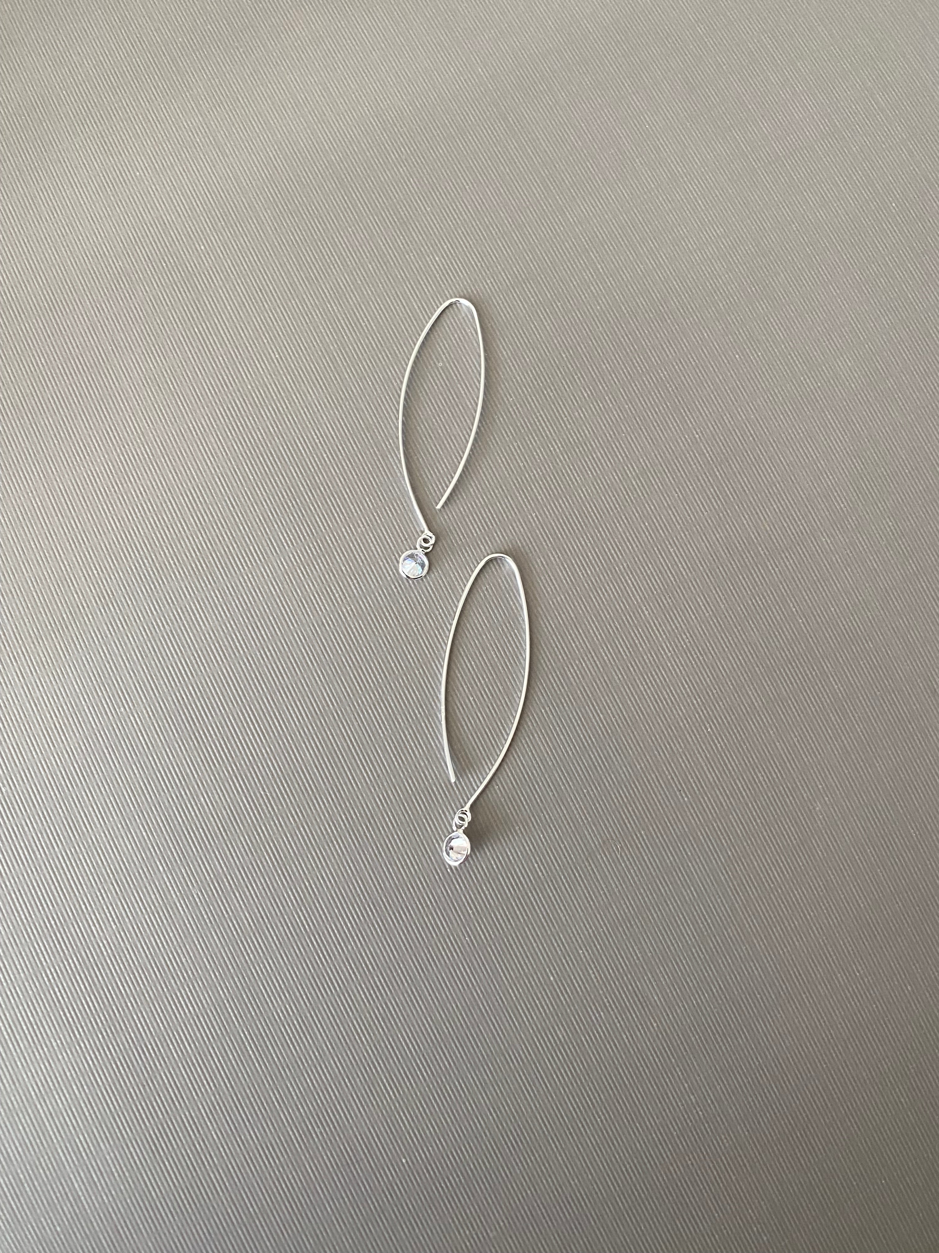 Cubic Zirconia Hook Earrings