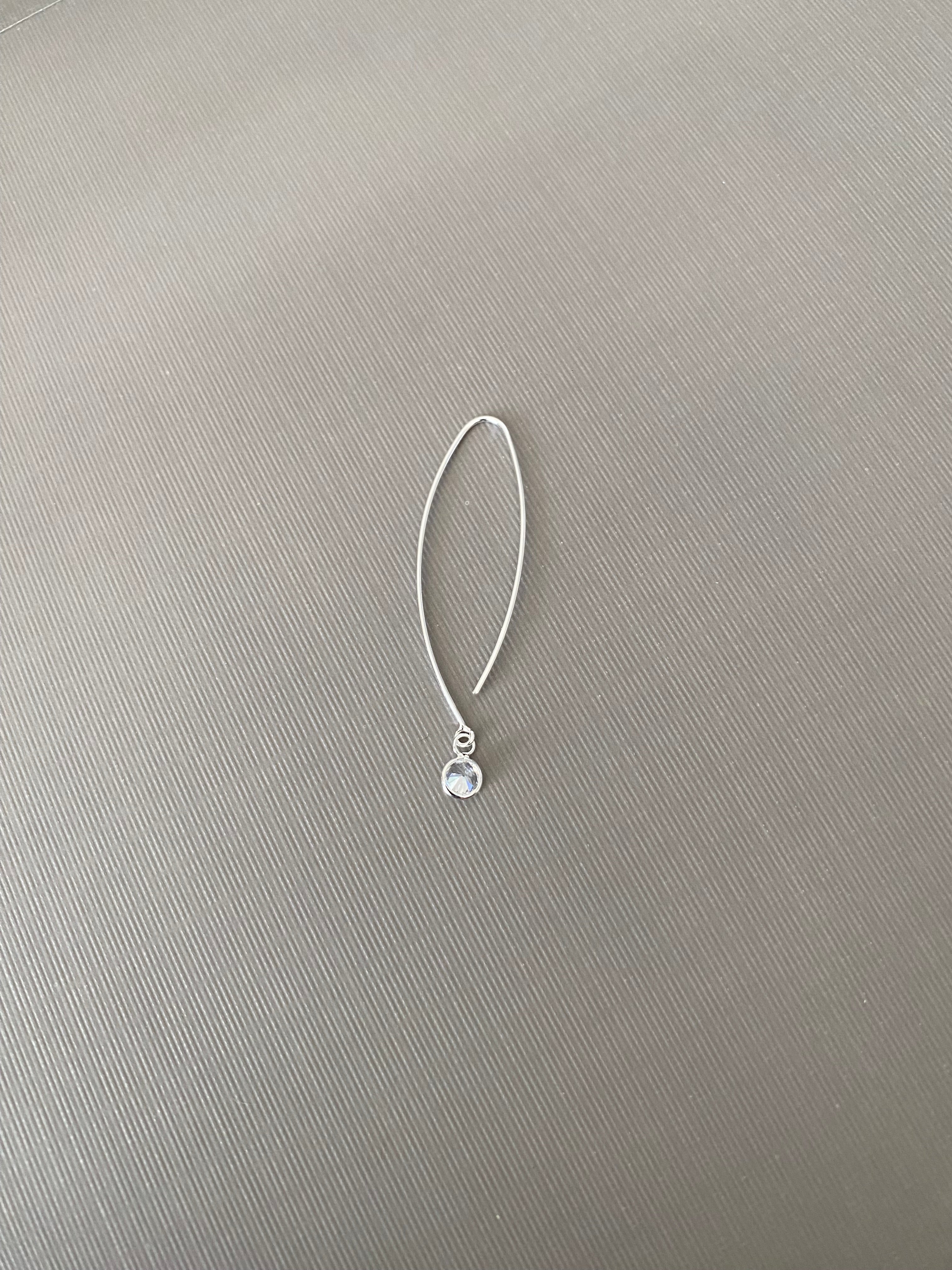 Cubic Zirconia Hook Earrings
