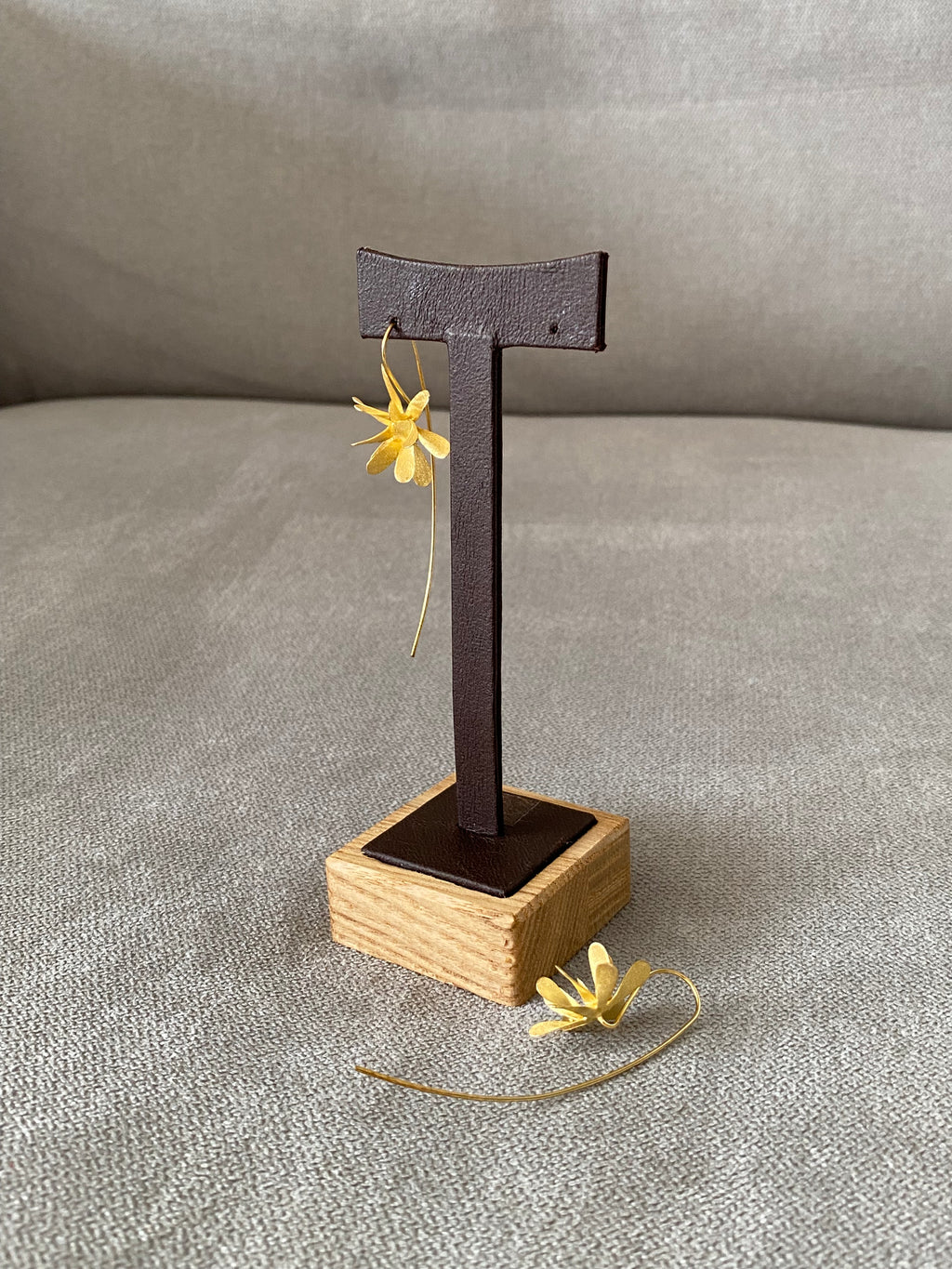 Golden Bloom Hook Earrings