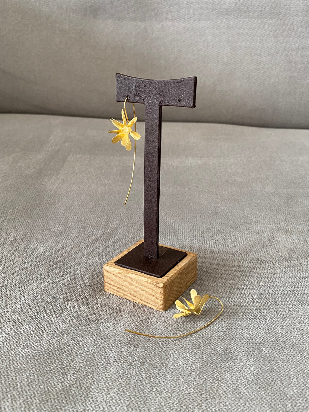 Golden Bloom Hook Earrings