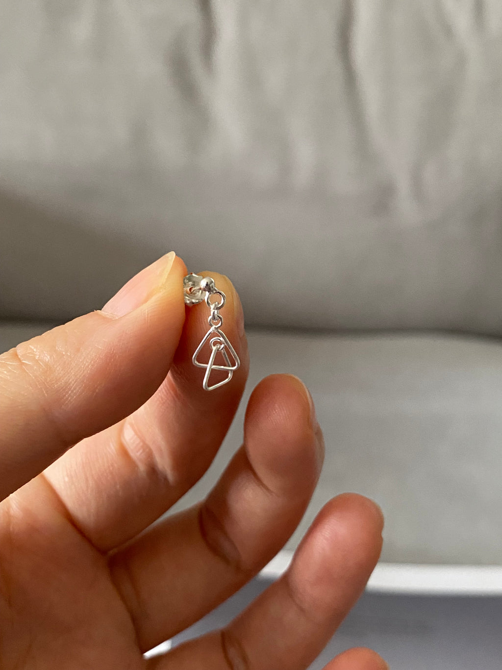 Interlocked Triangle Earrings