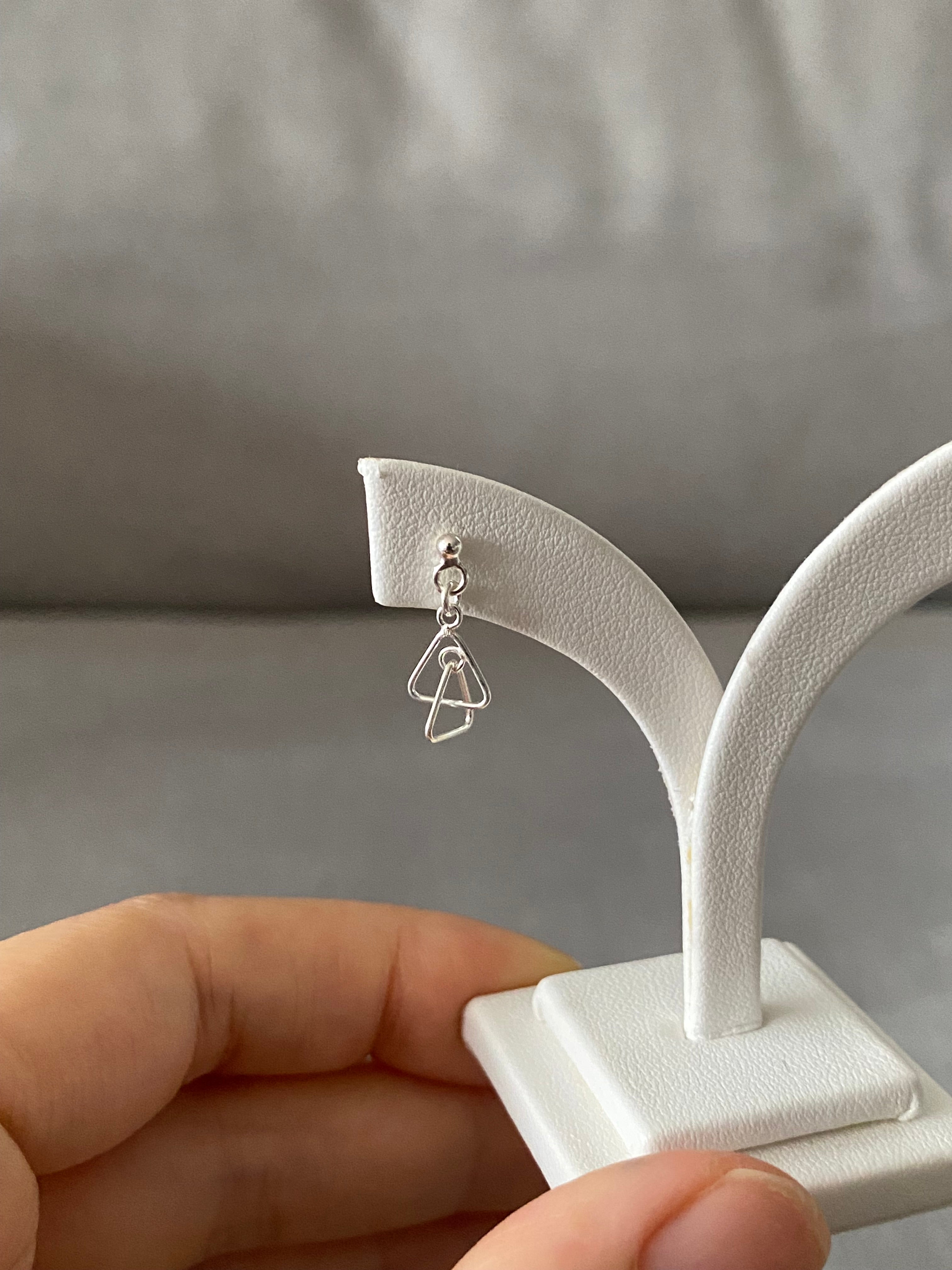 Interlocked Triangle Earrings