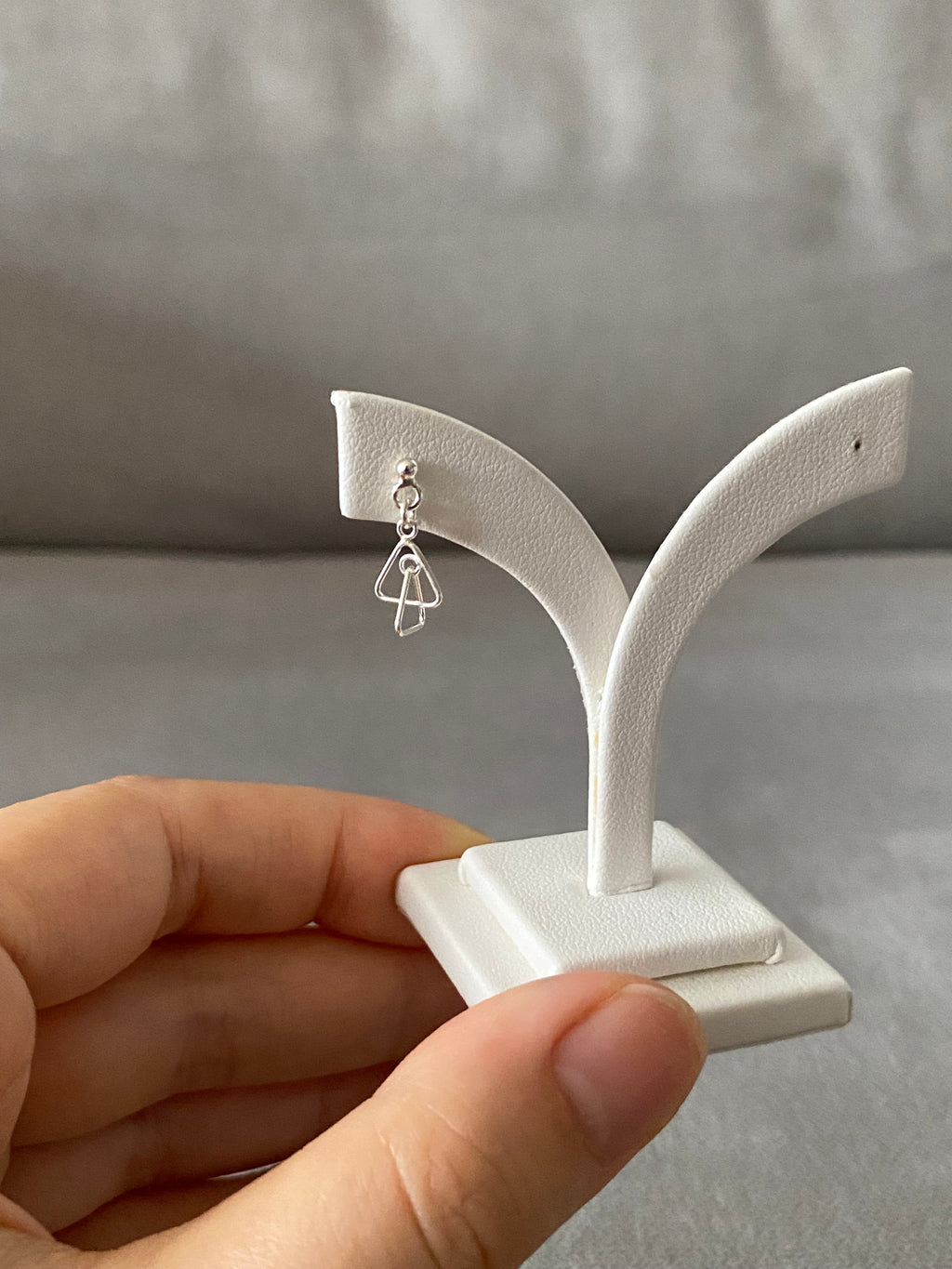 Interlocked Triangle Earrings