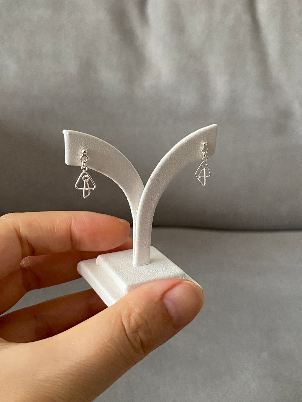 Interlocked Triangle Earrings