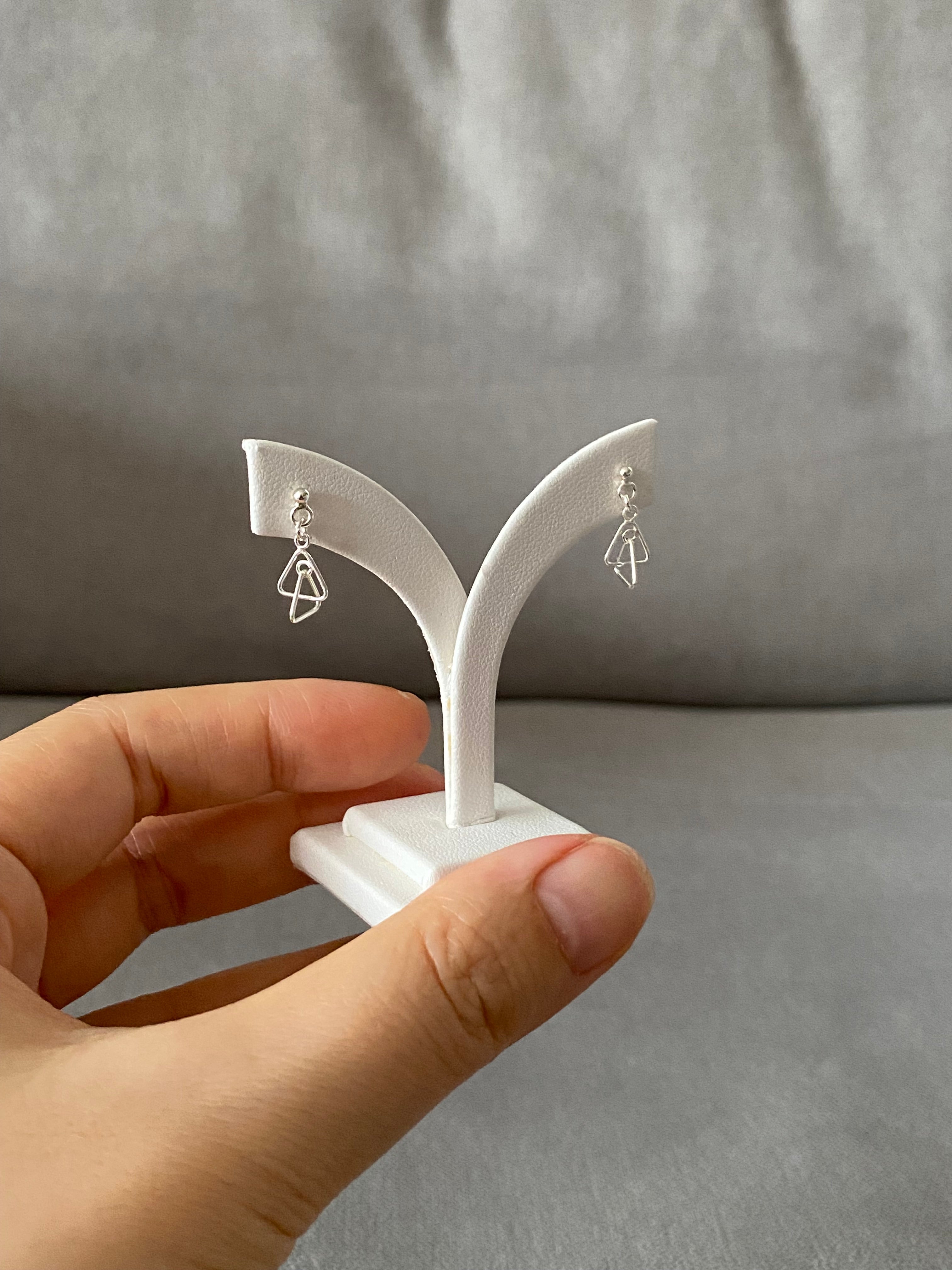 Interlocked Triangle Earrings