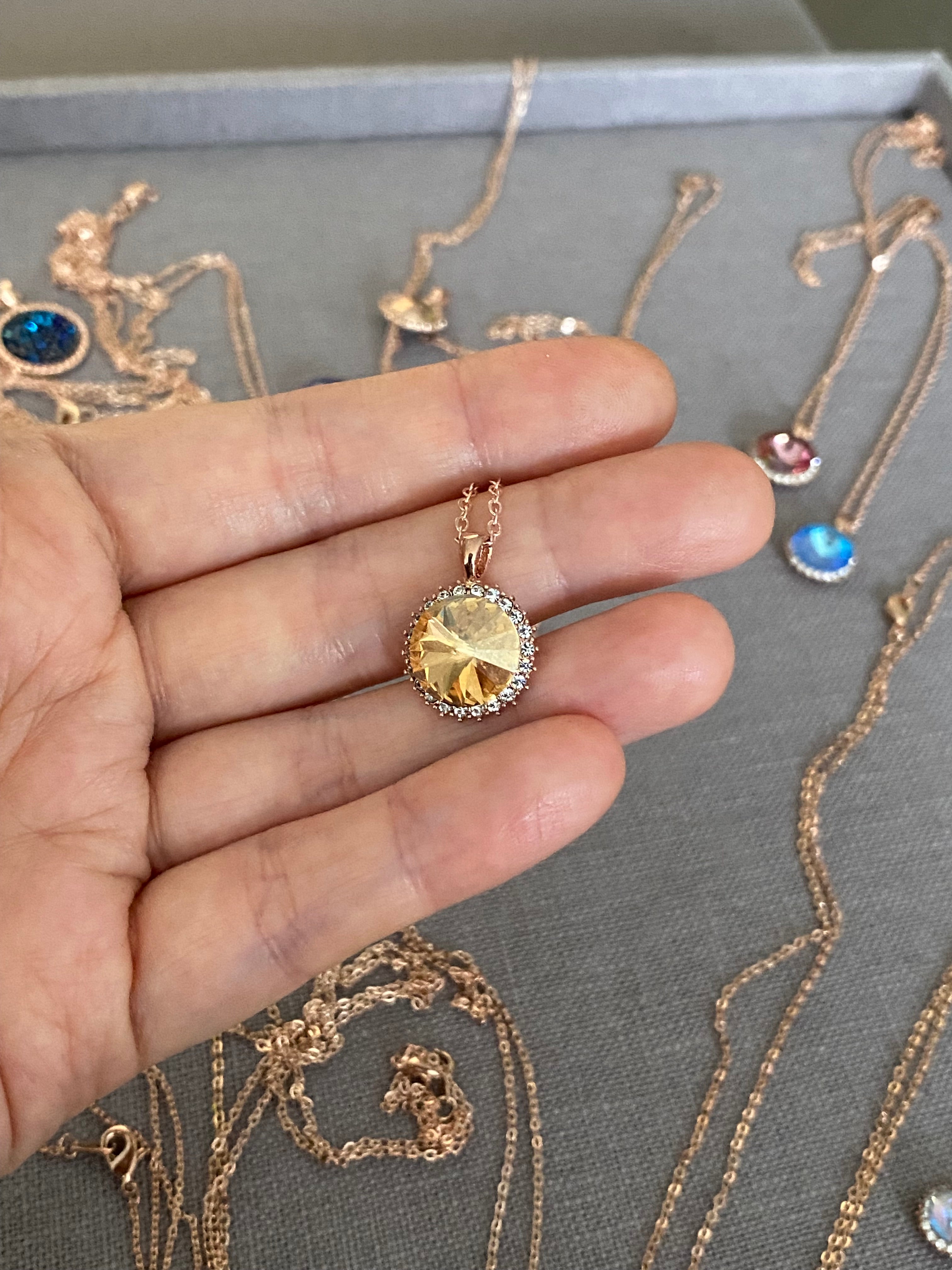 Swarovski Classic Round Pendant Necklace