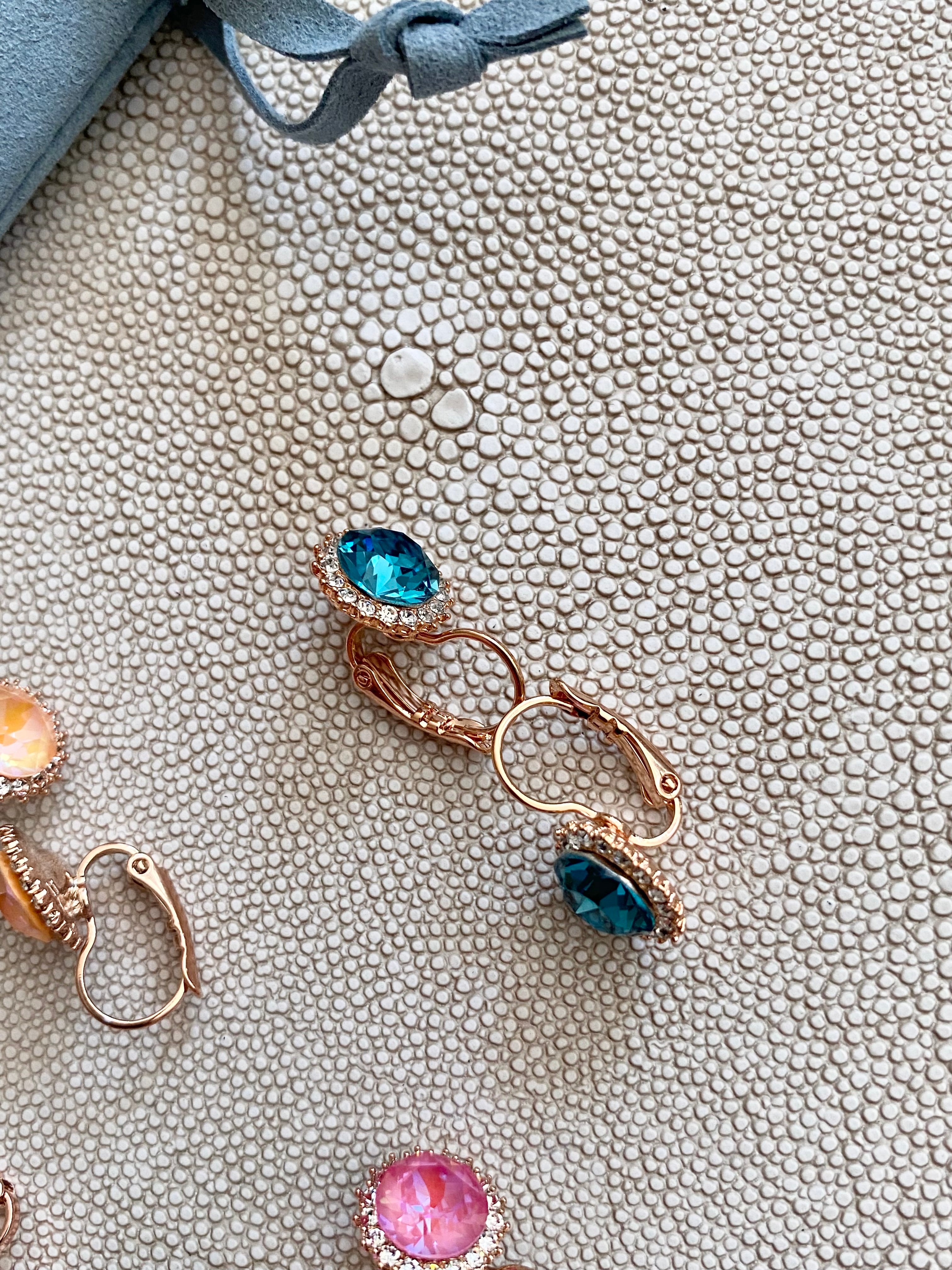 Swarovski Round Halo Earrings