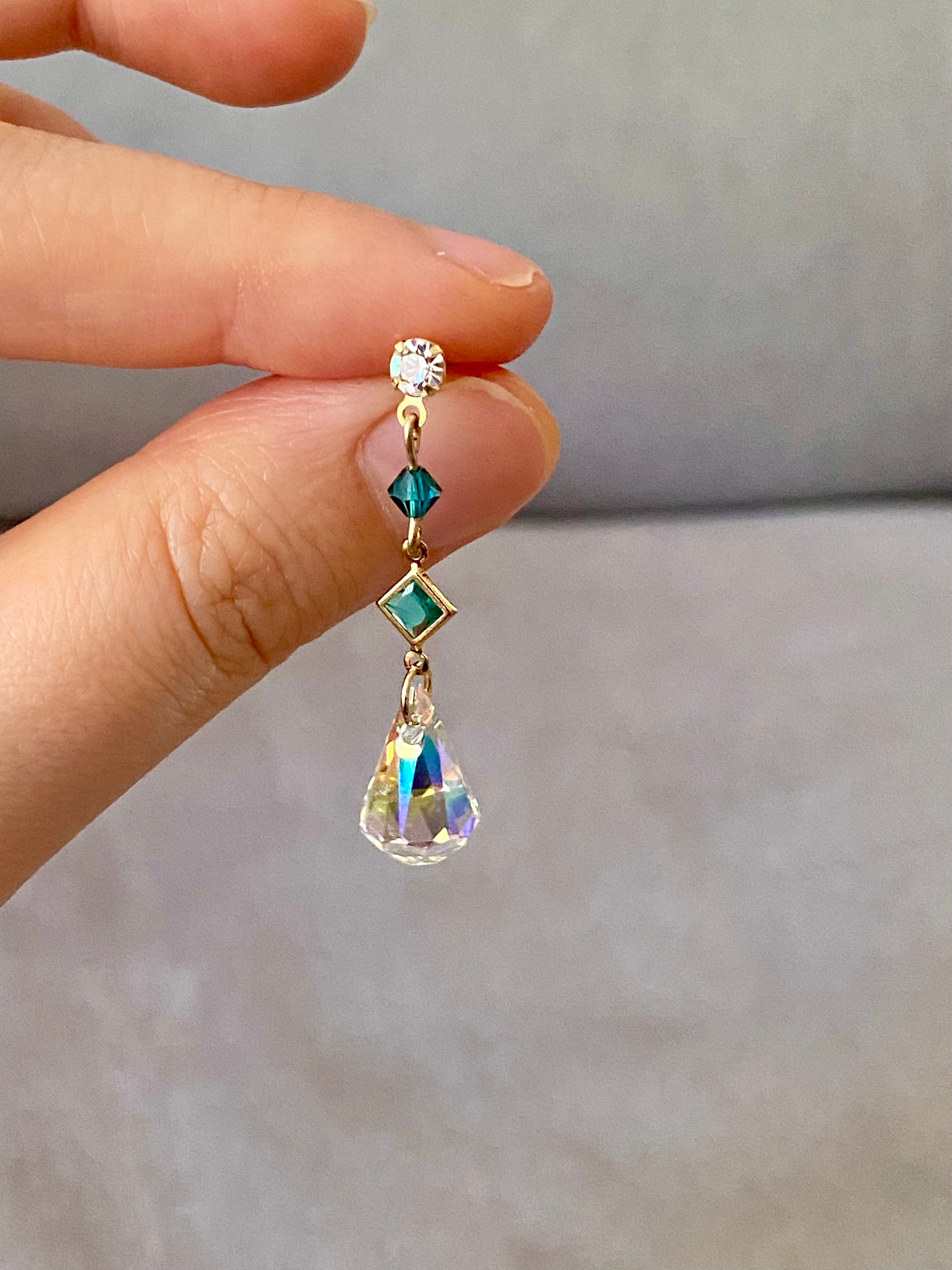 Swarovski Teardrop Geometry Earrings