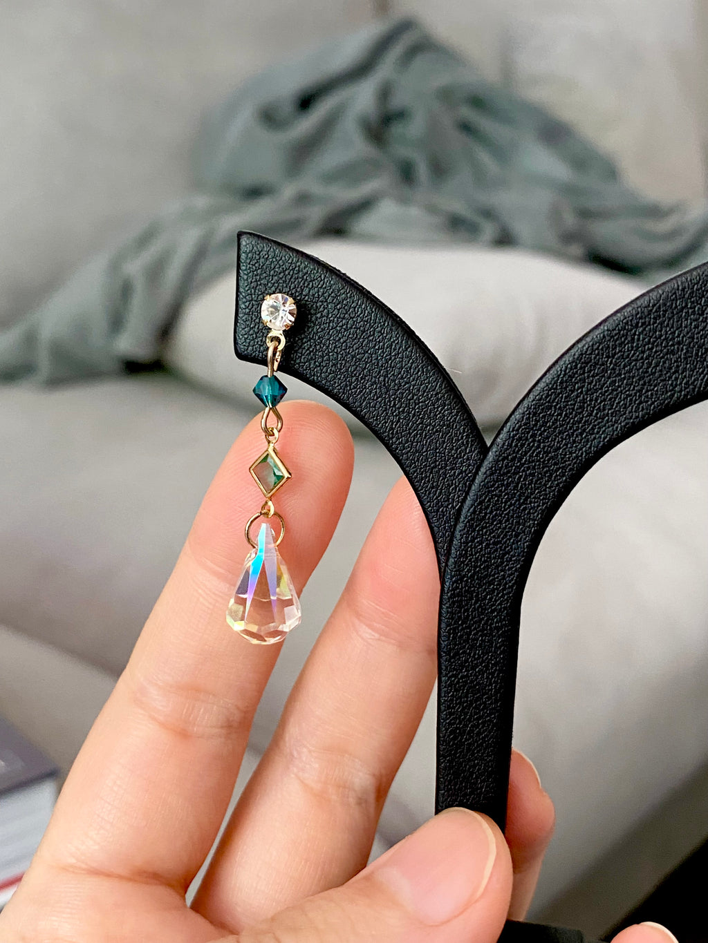 Swarovski Teardrop Geometry Earrings