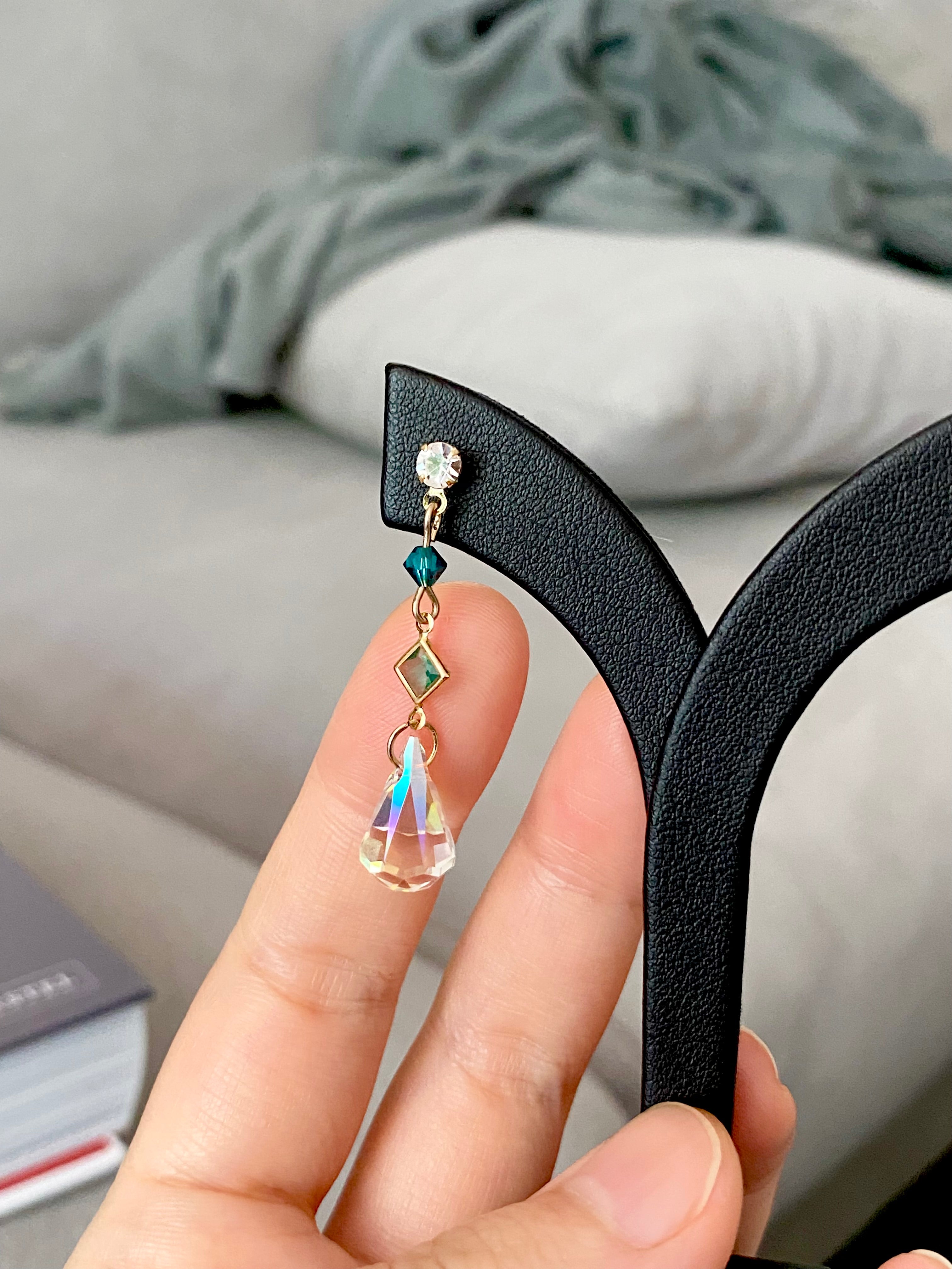 Swarovski Teardrop Geometry Earrings