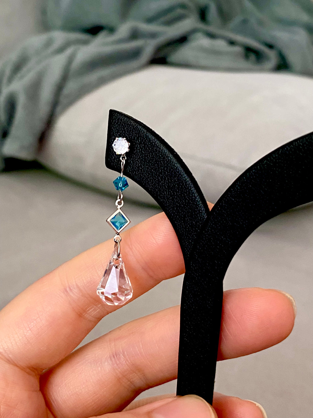 Swarovski Teardrop Geometry Earrings