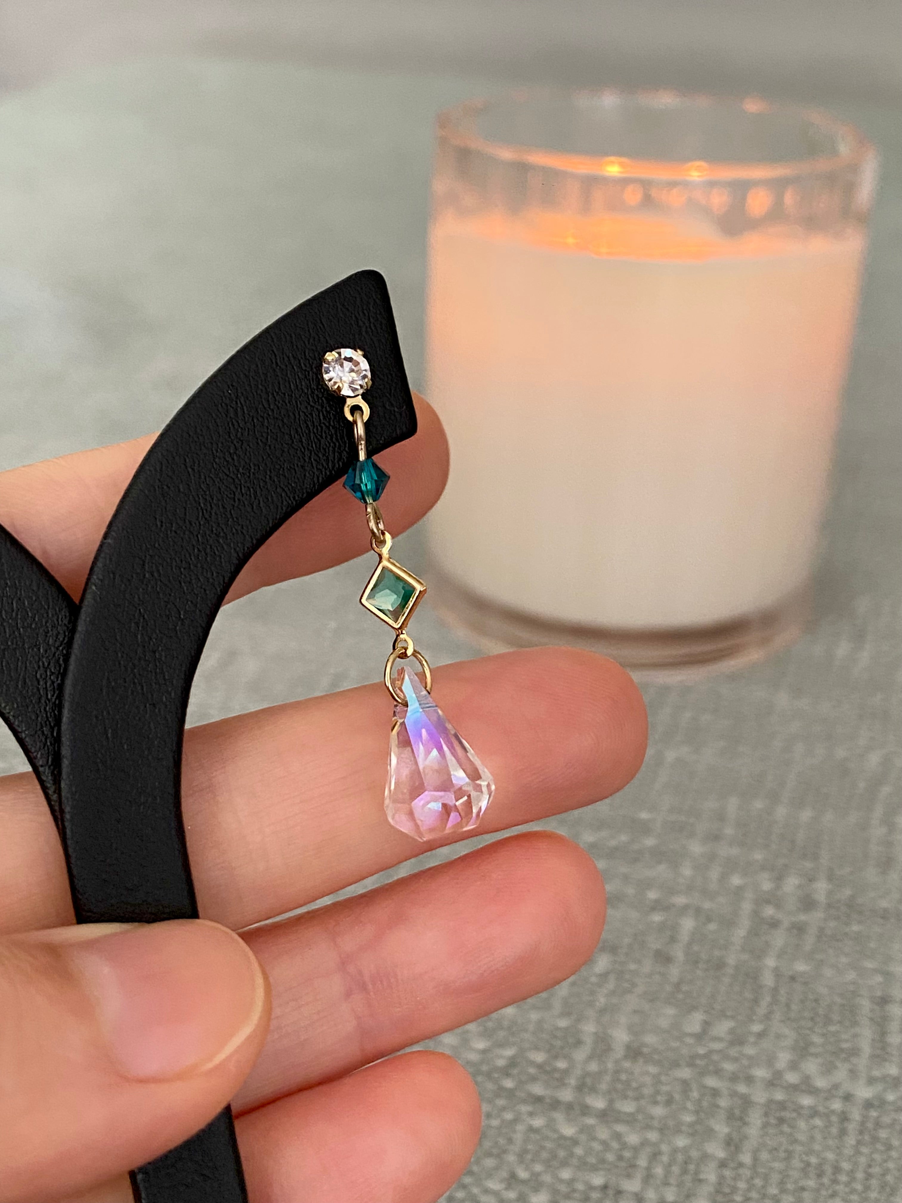 Swarovski Teardrop Geometry Earrings