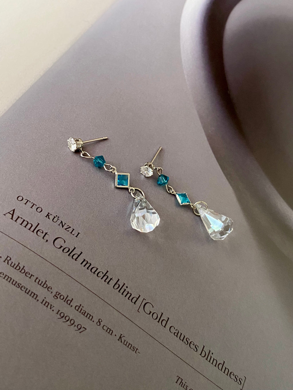 Swarovski Teardrop Geometry Earrings