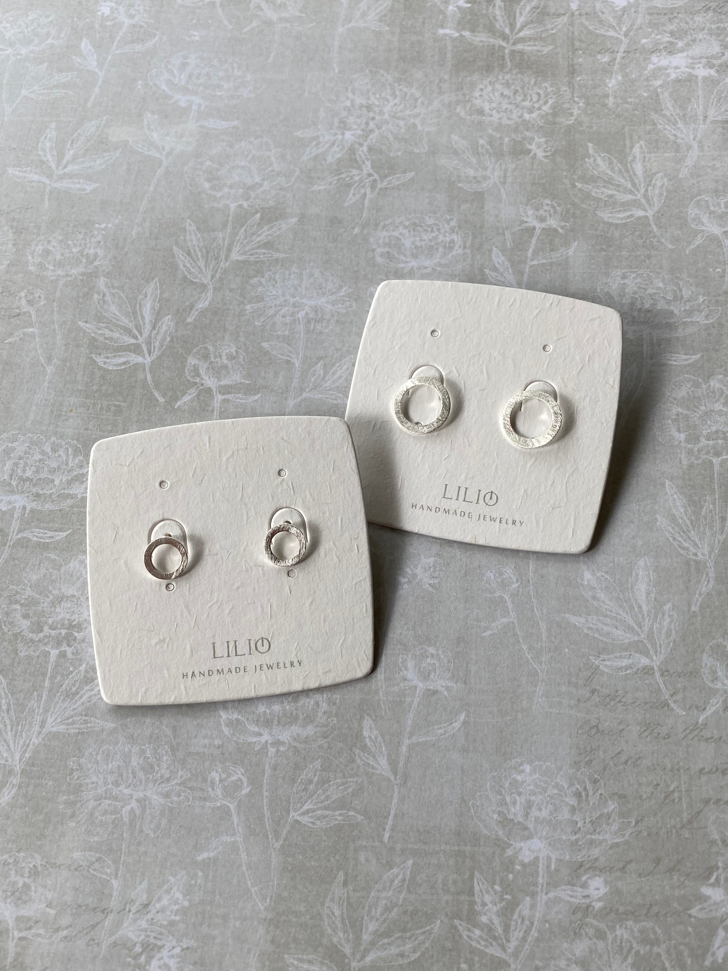 Circular Stud Earrings (2 sizes)