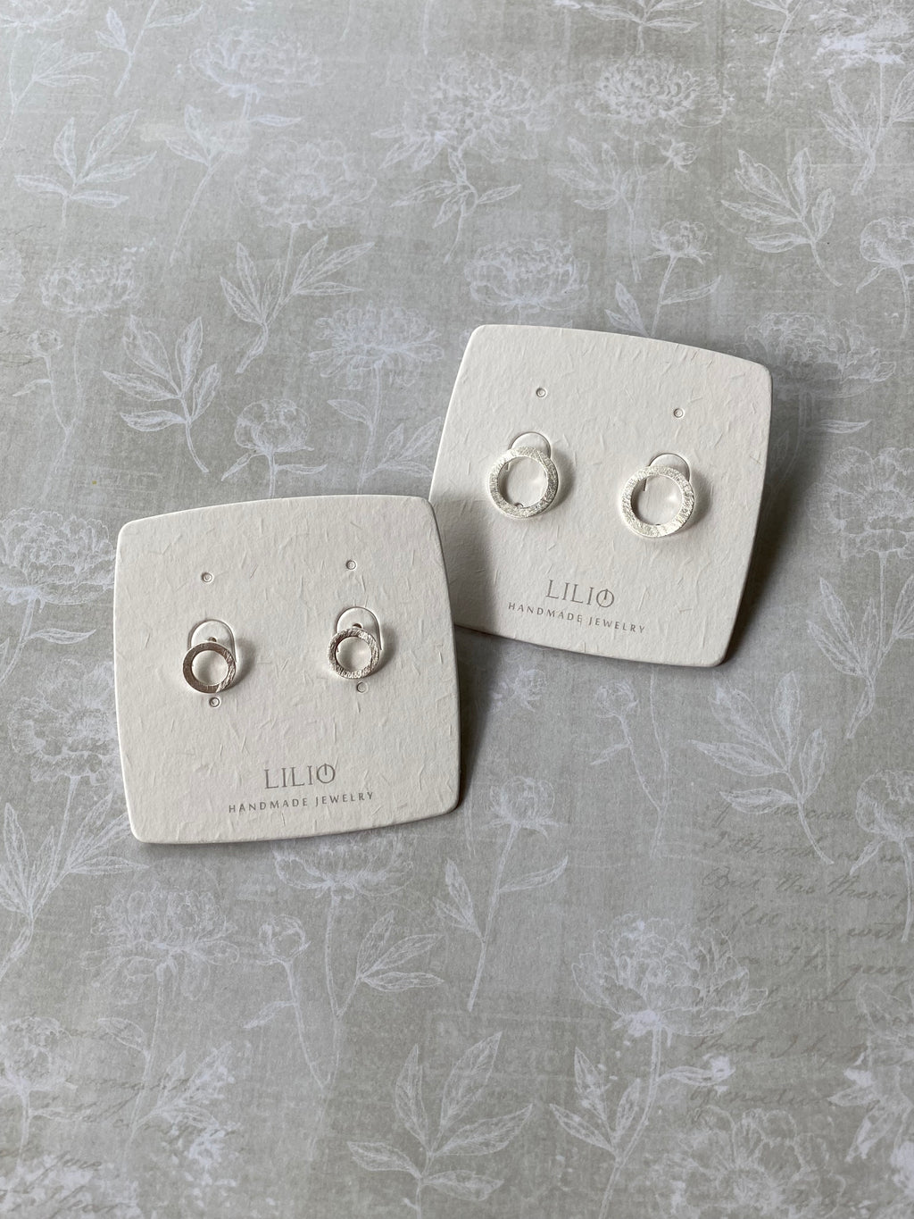 Circular Stud Earrings (2 sizes)