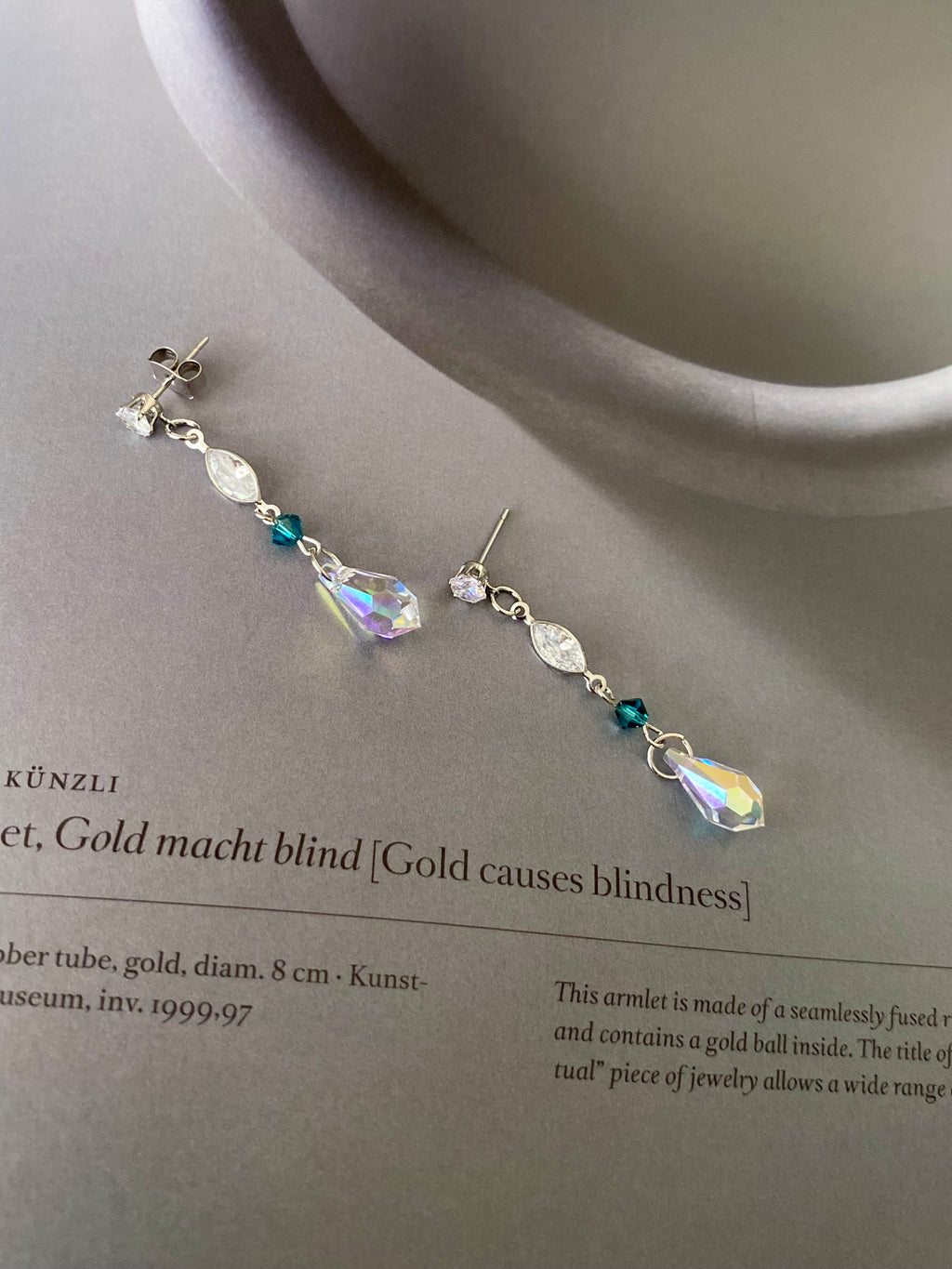 Swarovski Navette Teardrop Cascade Earrings