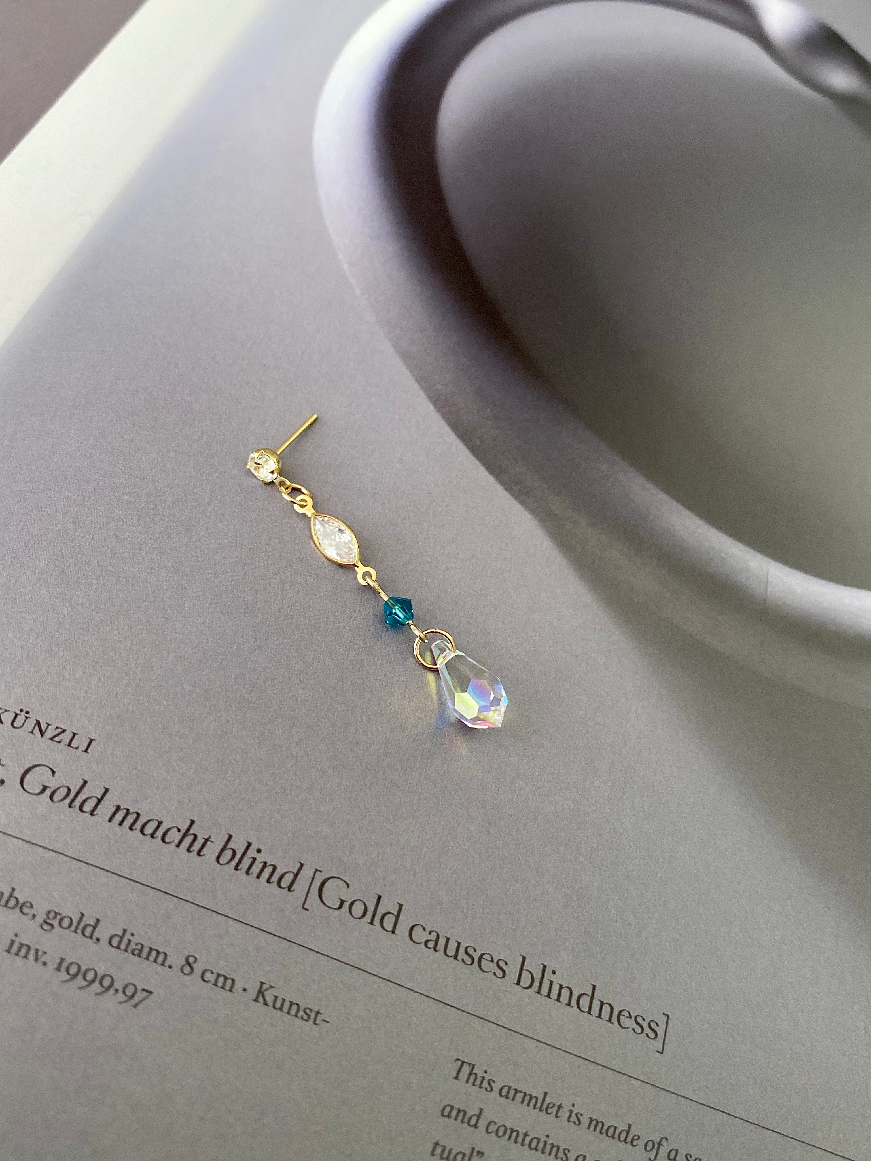 Swarovski Navette Teardrop Cascade Earrings