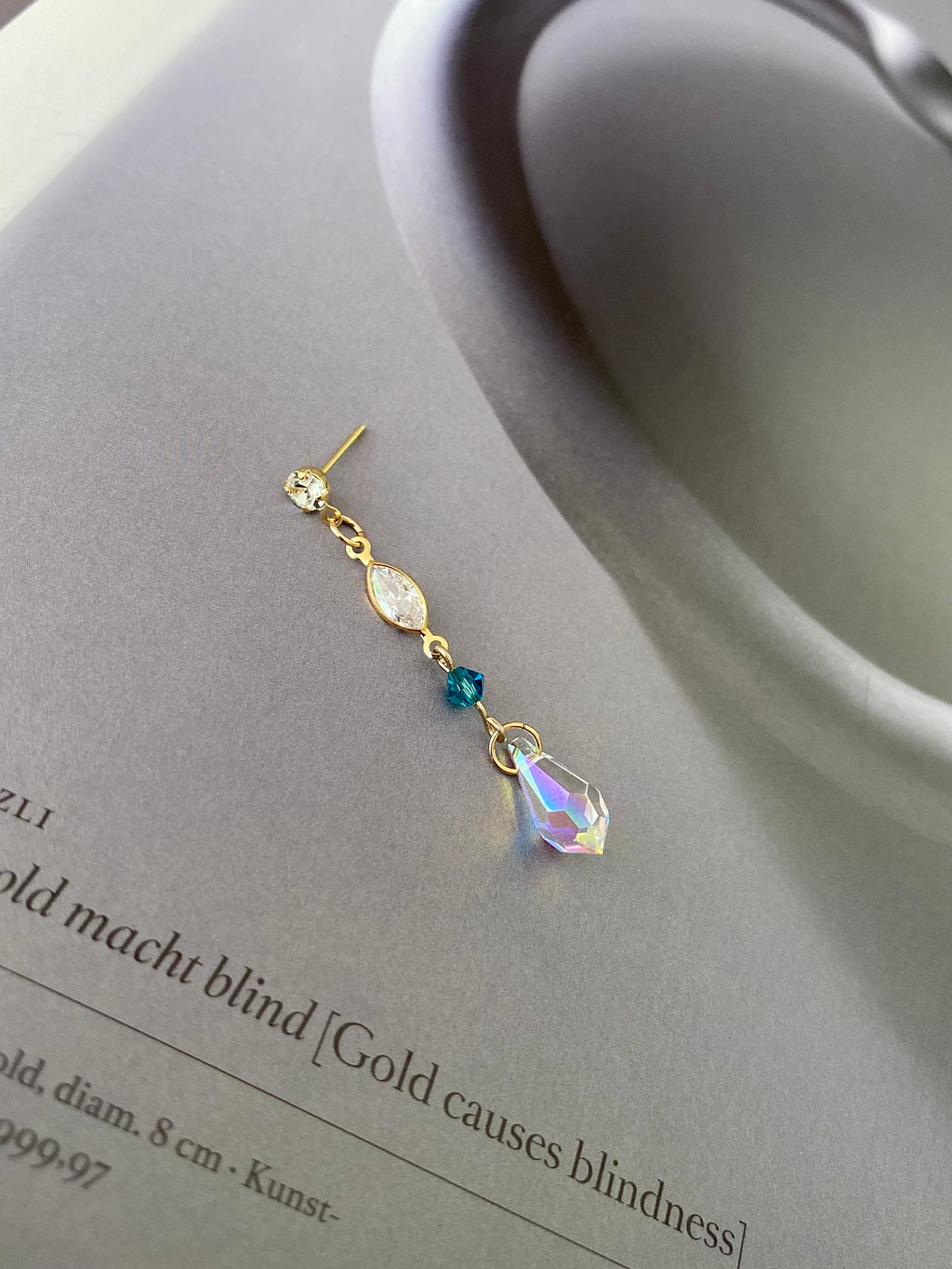 Swarovski Navette Teardrop Cascade Earrings