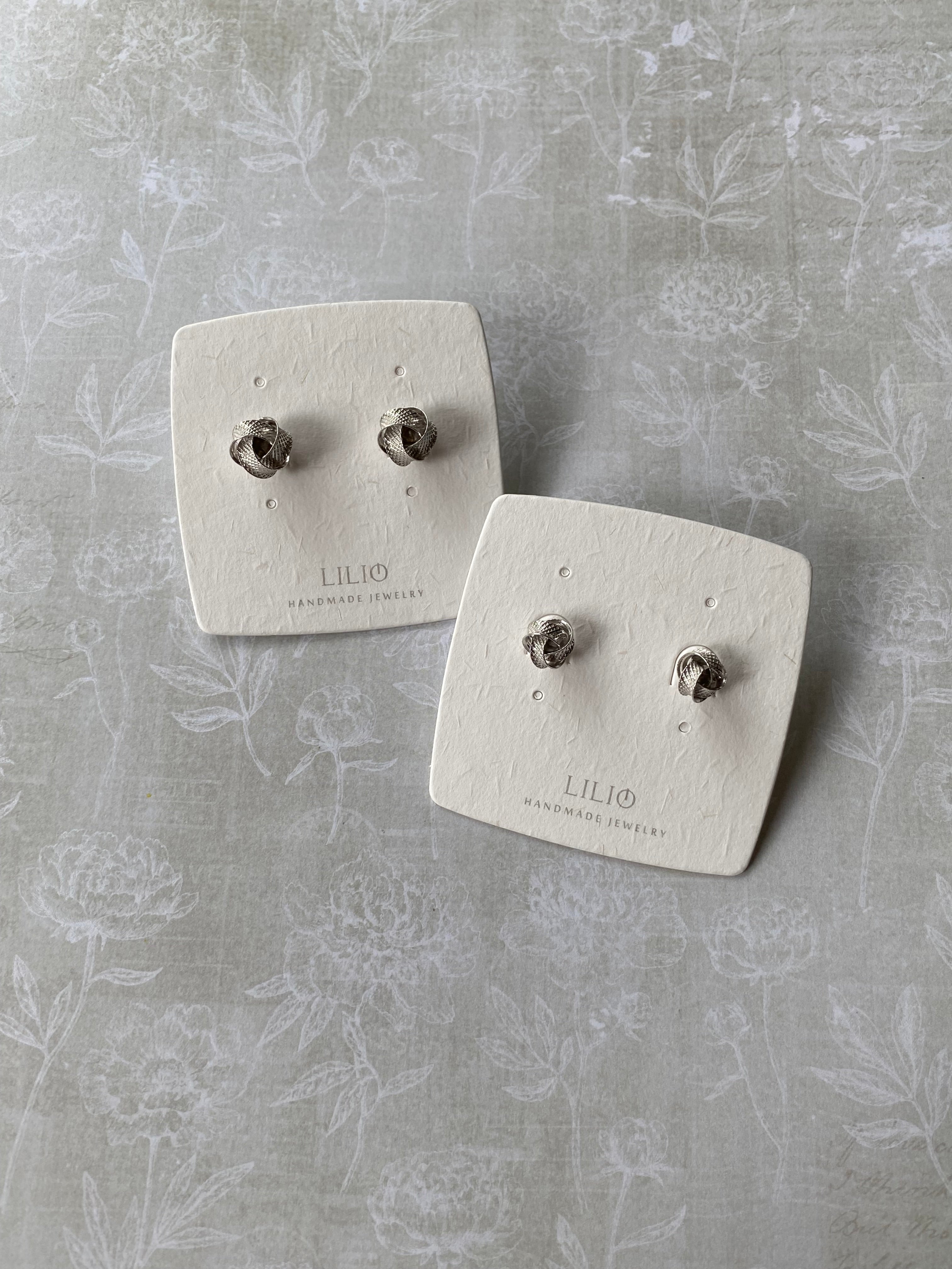 Twisted Form Stud Earrings