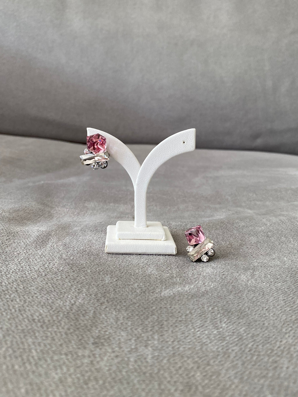 Swarovski Petite Bar Trio Stud Earrings