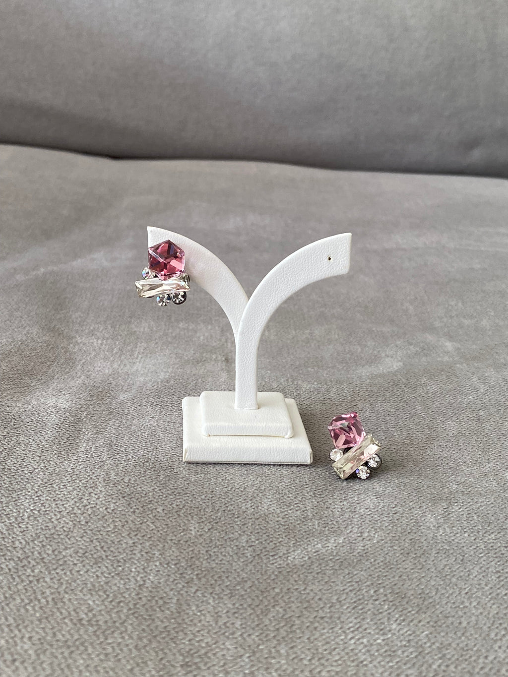 Swarovski Petite Bar Trio Stud Earrings