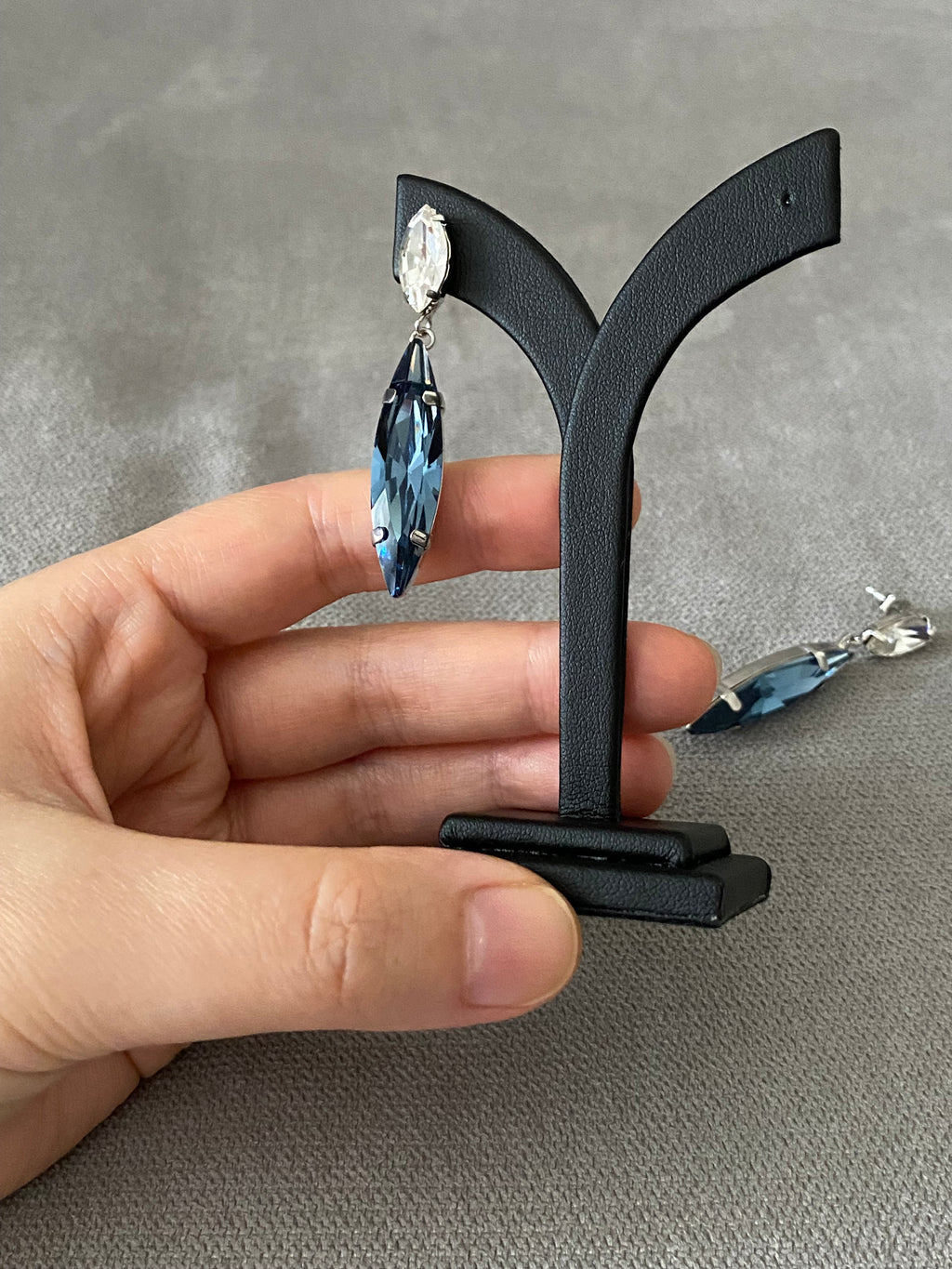 Swarovski Long Marquise Drop Earrings