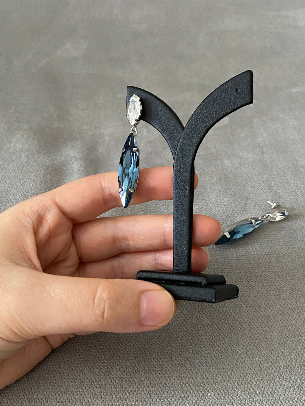 Swarovski Long Marquise Drop Earrings