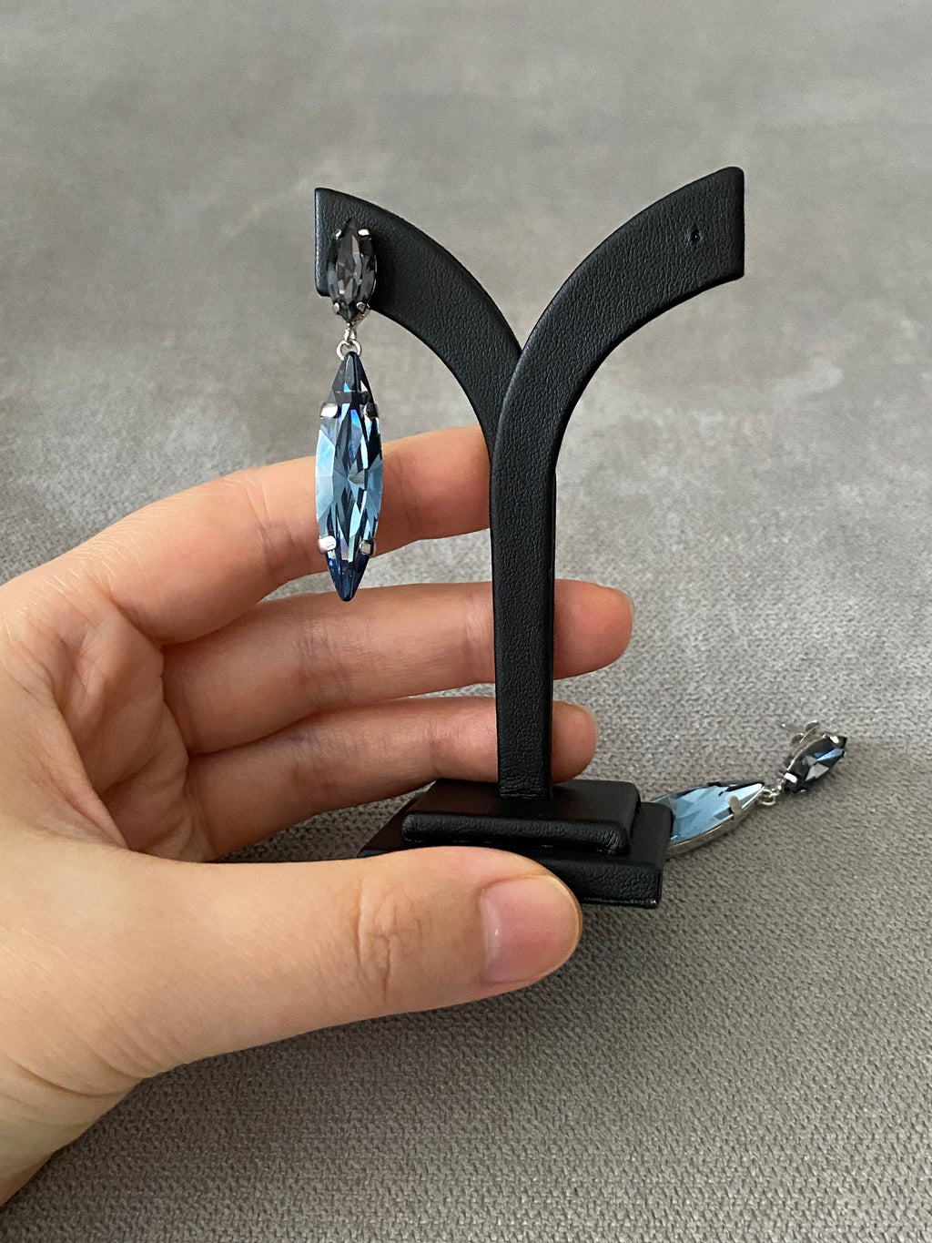 Swarovski Long Marquise Drop Earrings