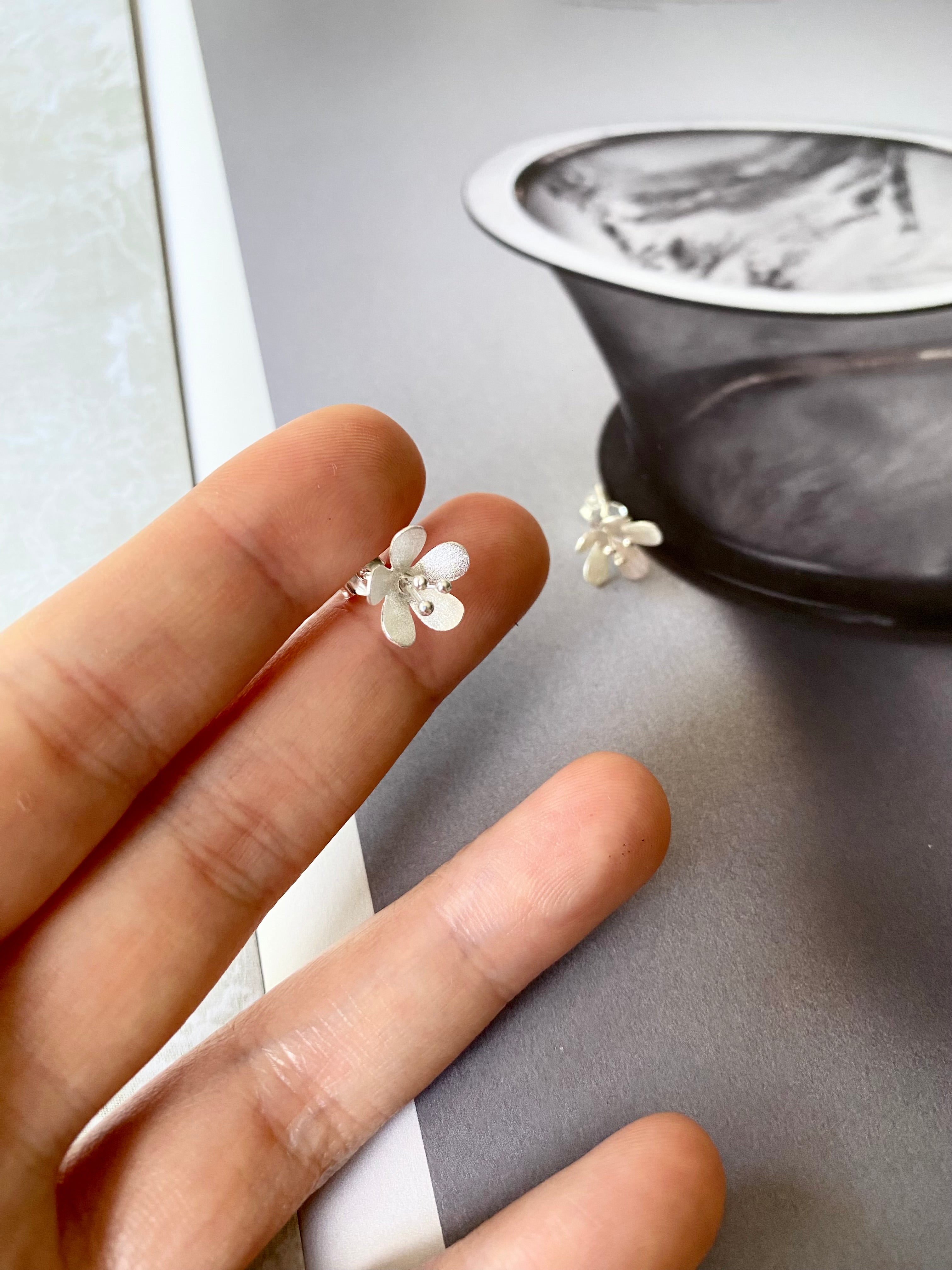 Petite Flower Stud Earrings