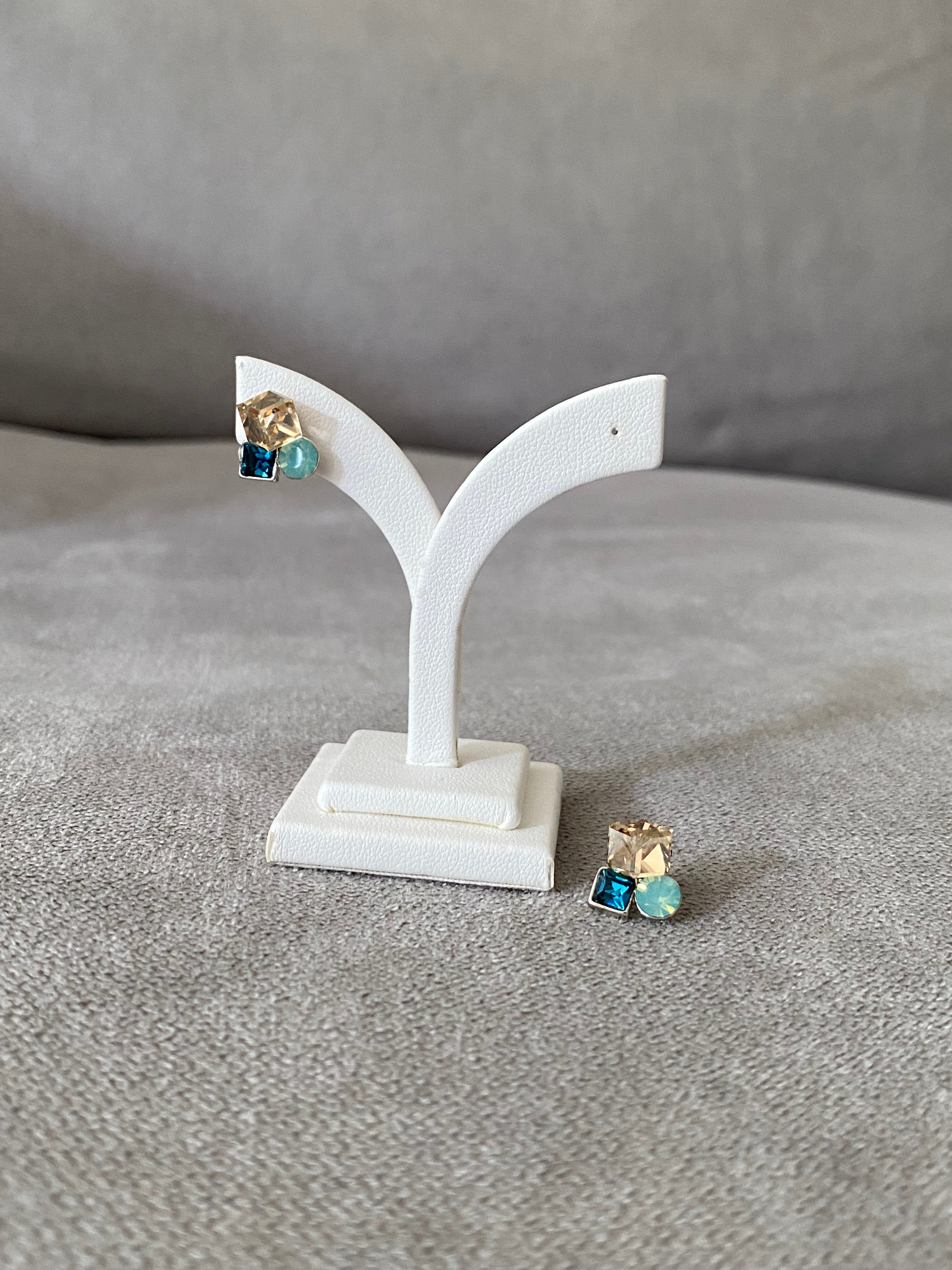 Swarovski Petite Trio Crystal Stud Earrings