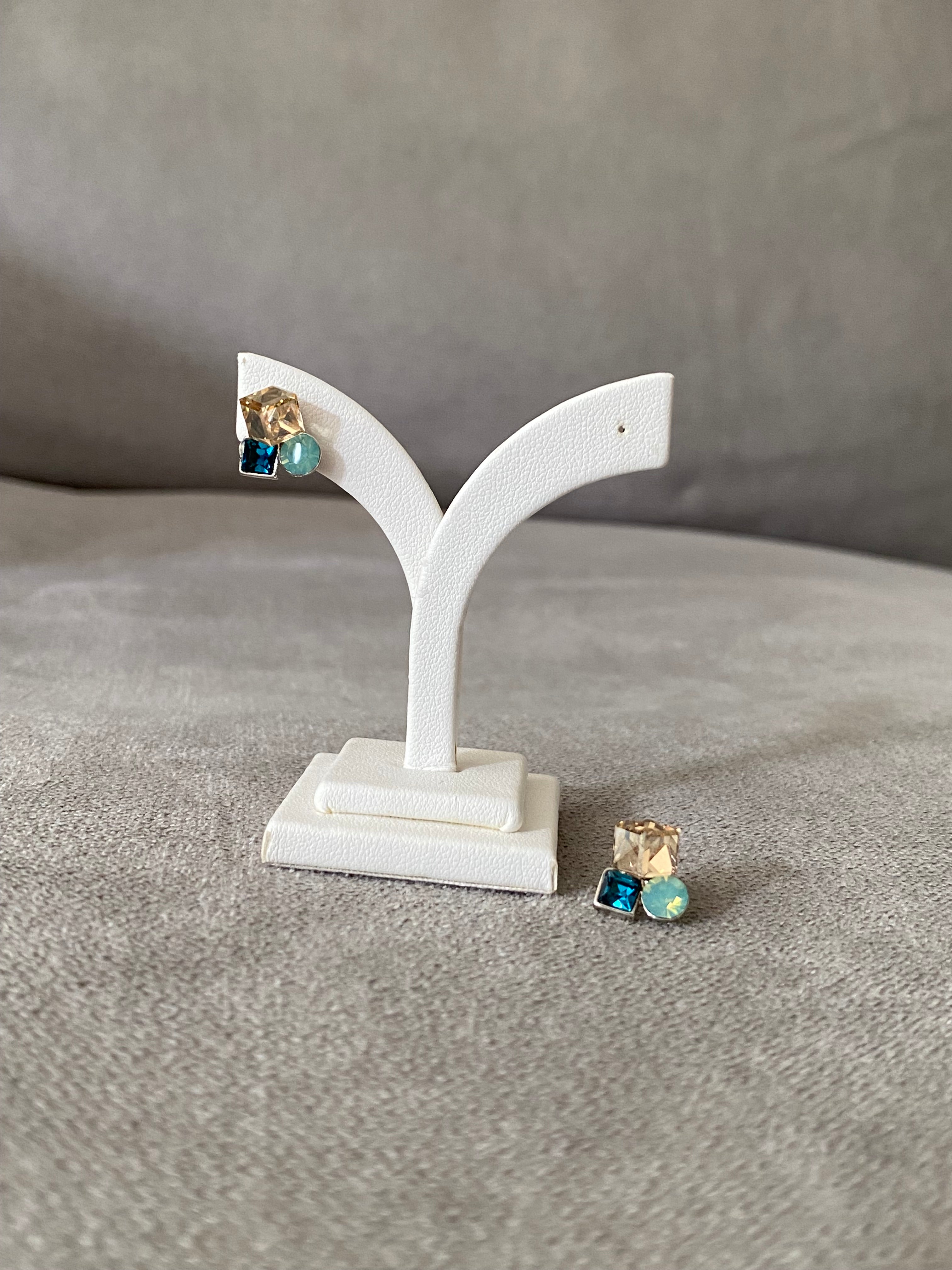 Swarovski Petite Trio Crystal Stud Earrings