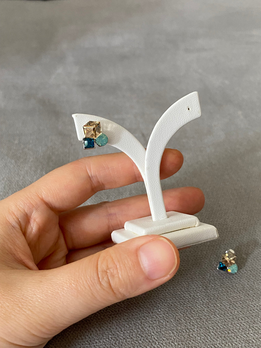 Swarovski Petite Trio Crystal Stud Earrings