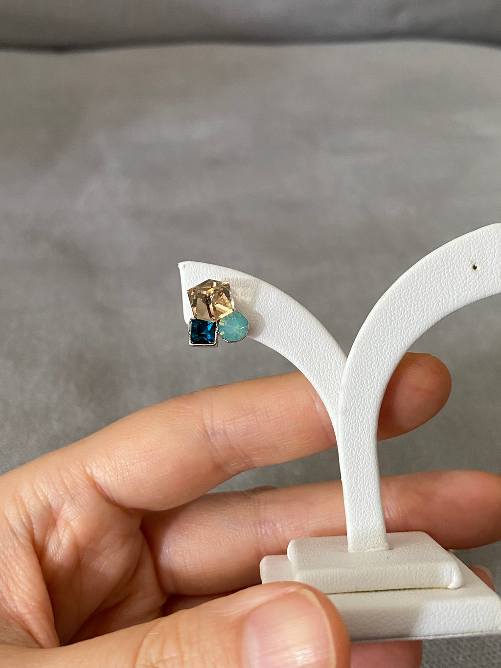 Swarovski Petite Trio Crystal Stud Earrings