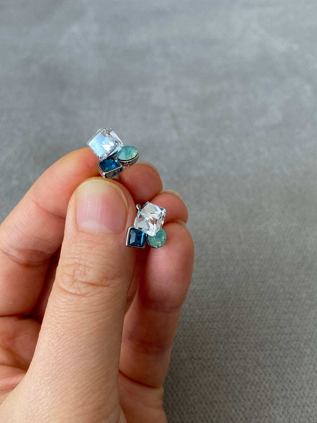 Swarovski Petite Trio Crystal Stud Earrings