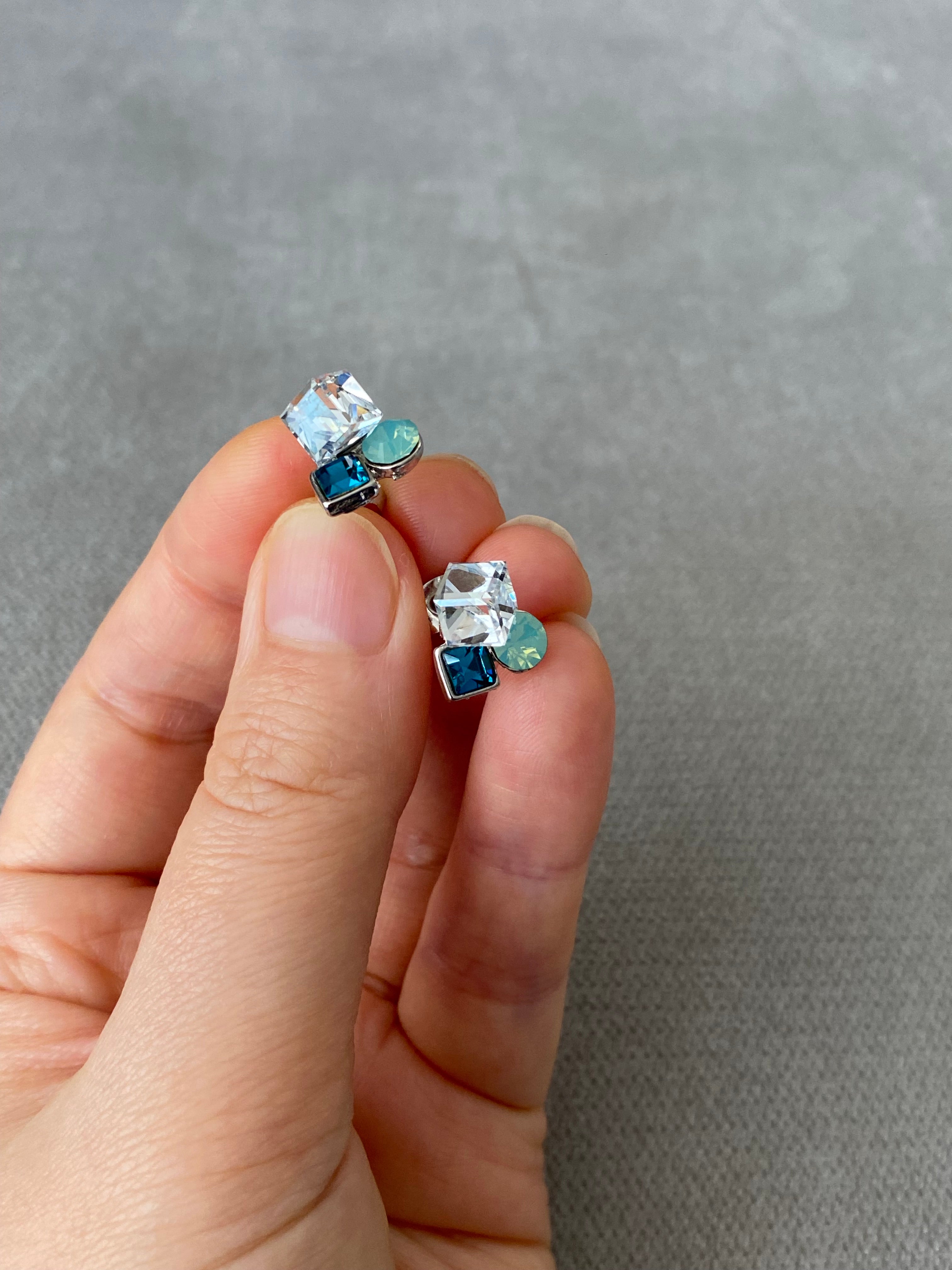 Swarovski Petite Trio Crystal Stud Earrings
