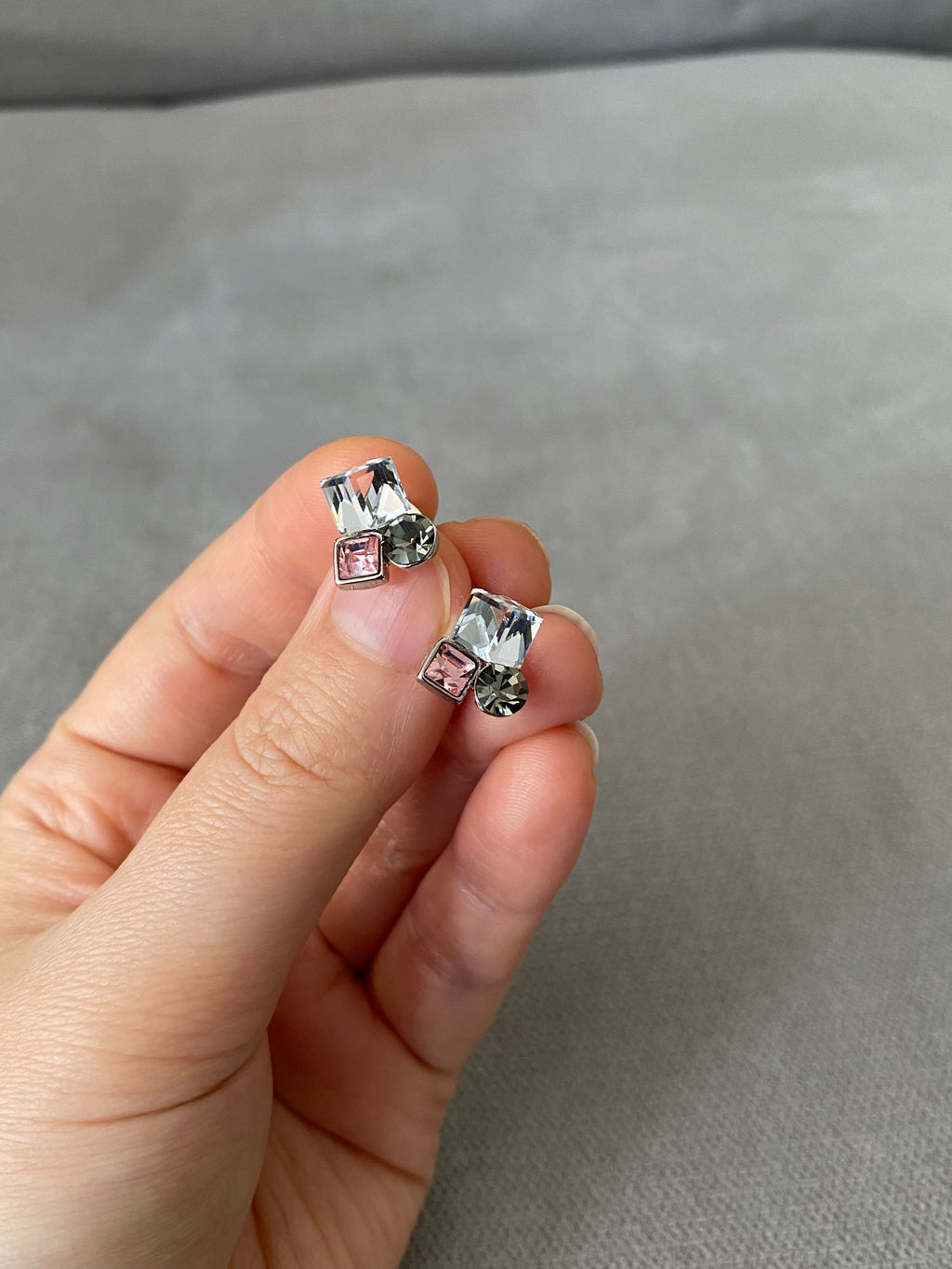 Swarovski Petite Trio Crystal Stud Earrings